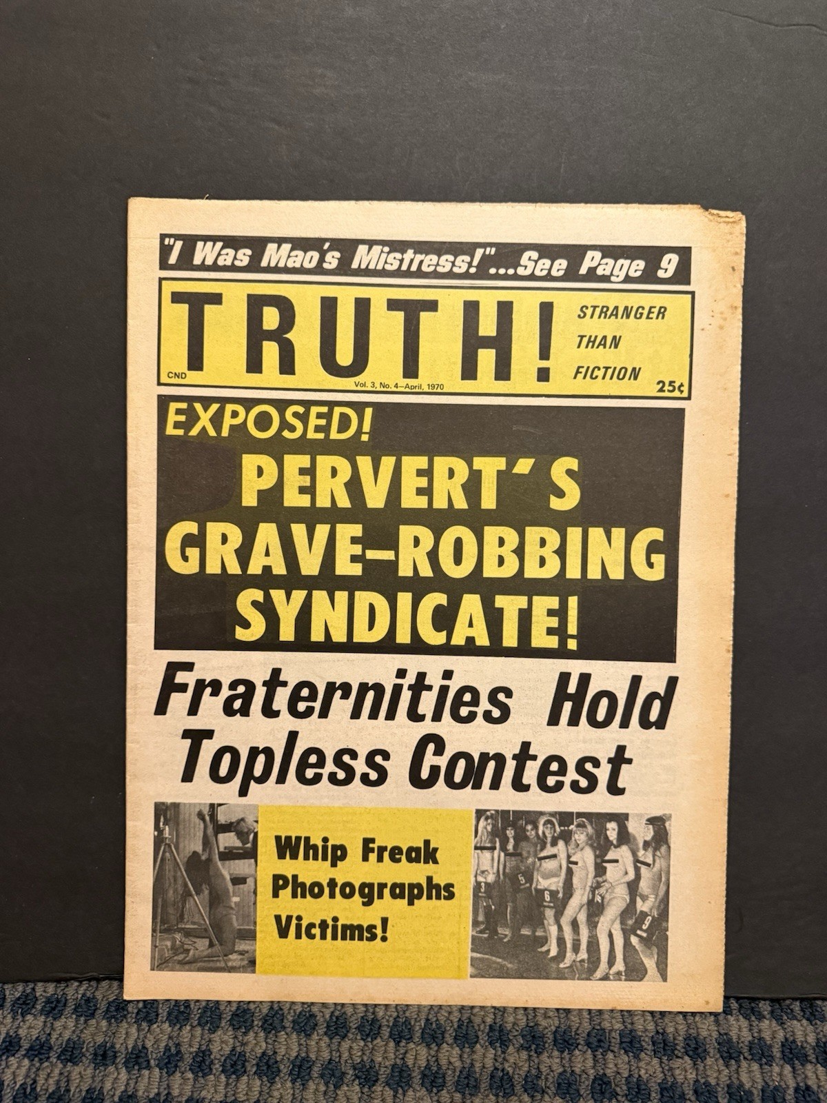 1970 April TRUTH Newspaper, Perverts Grave Robbing Syndicate, Lez Massage (10T) 1970 April TRUTH Newspaper, Perverts Grave Robbing Syndicate, Lez Massage (10T)
