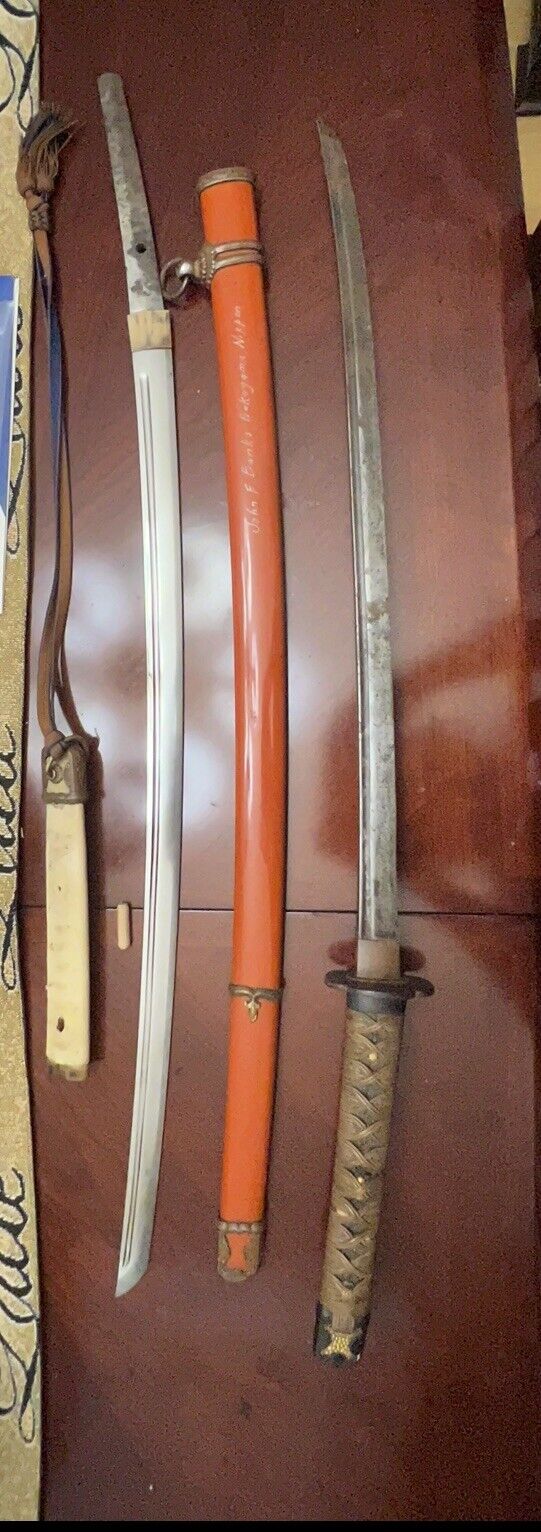 2 Samurai Sword, ww2 japanese samurai sword