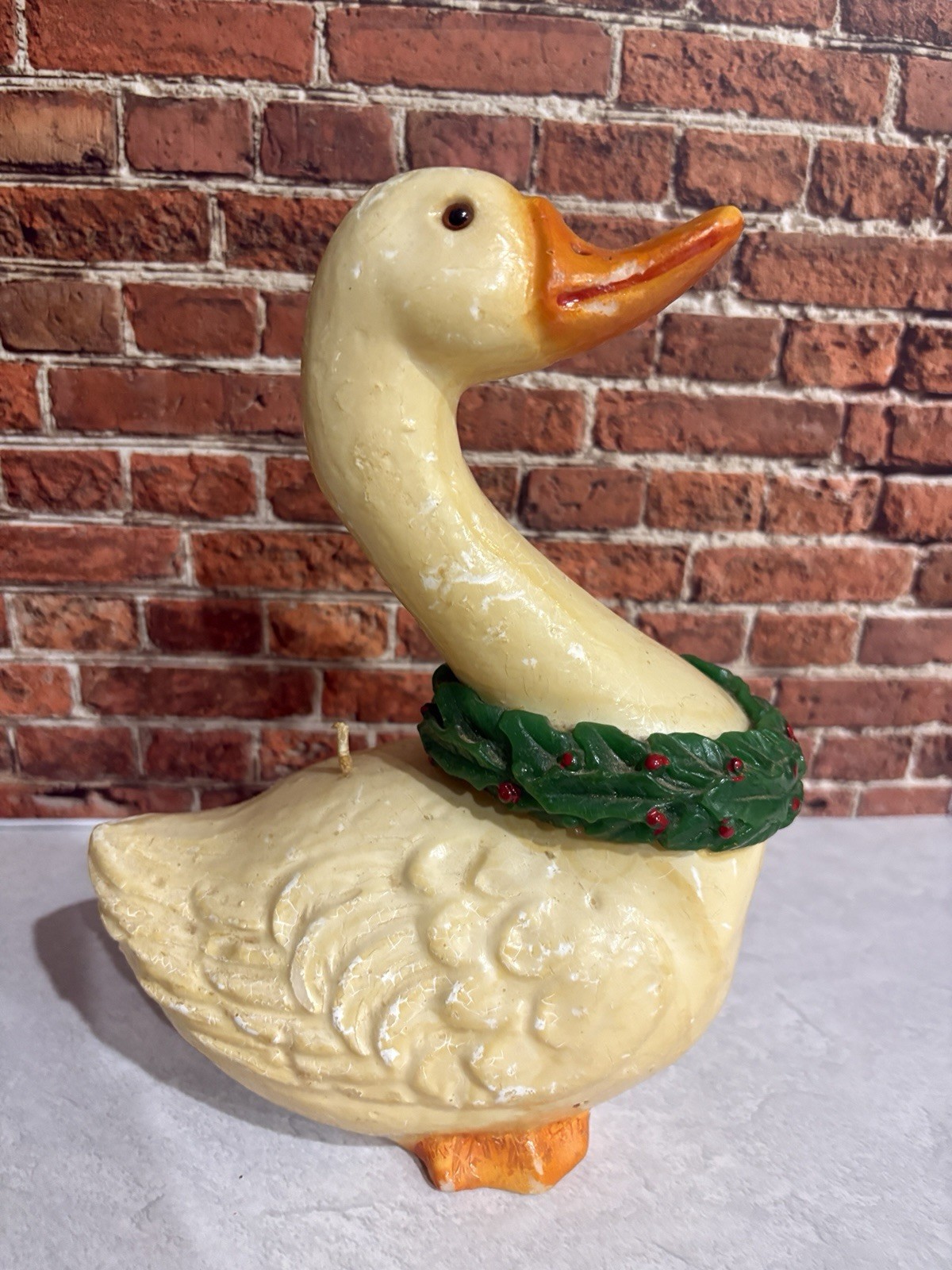 For Rosenthal Netter Vintage  White Goose  Duck  Candle Figurine Italy Large