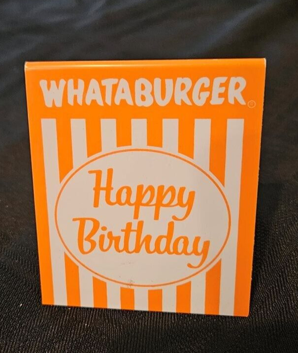 Happy Birthday Whataburger Table Tent  Perfect gift for Whataburger lover