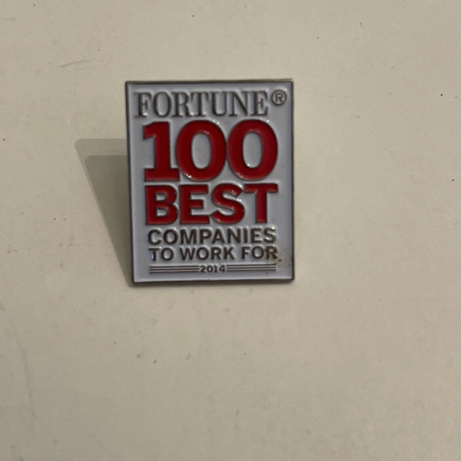 Fortune 100 Best Companies To Work For 2011 Award Enamel Lapel Pin 1\