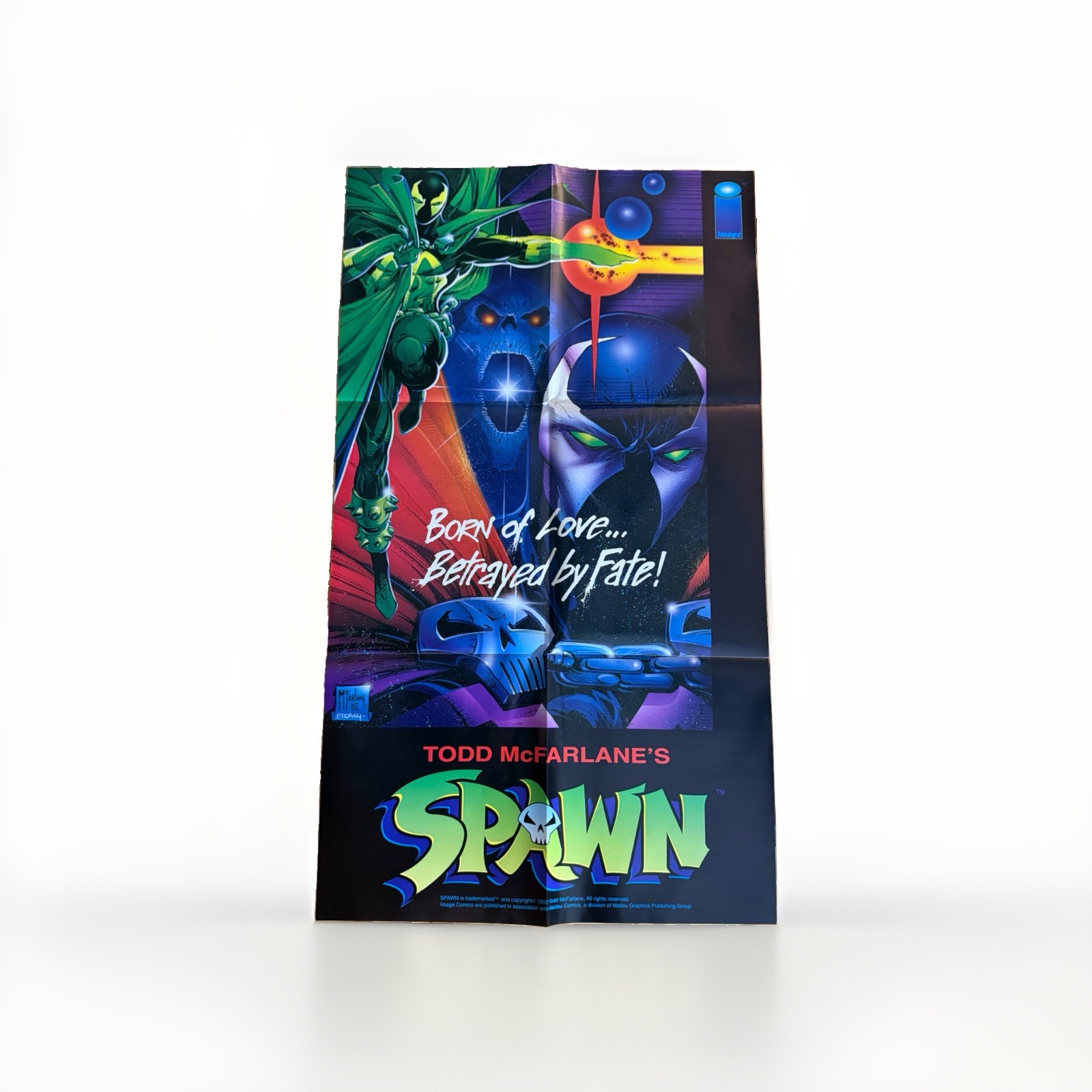 Vintage 1992 Spawn Store Promo Poster Image Malibu Comics Todd McFarlane