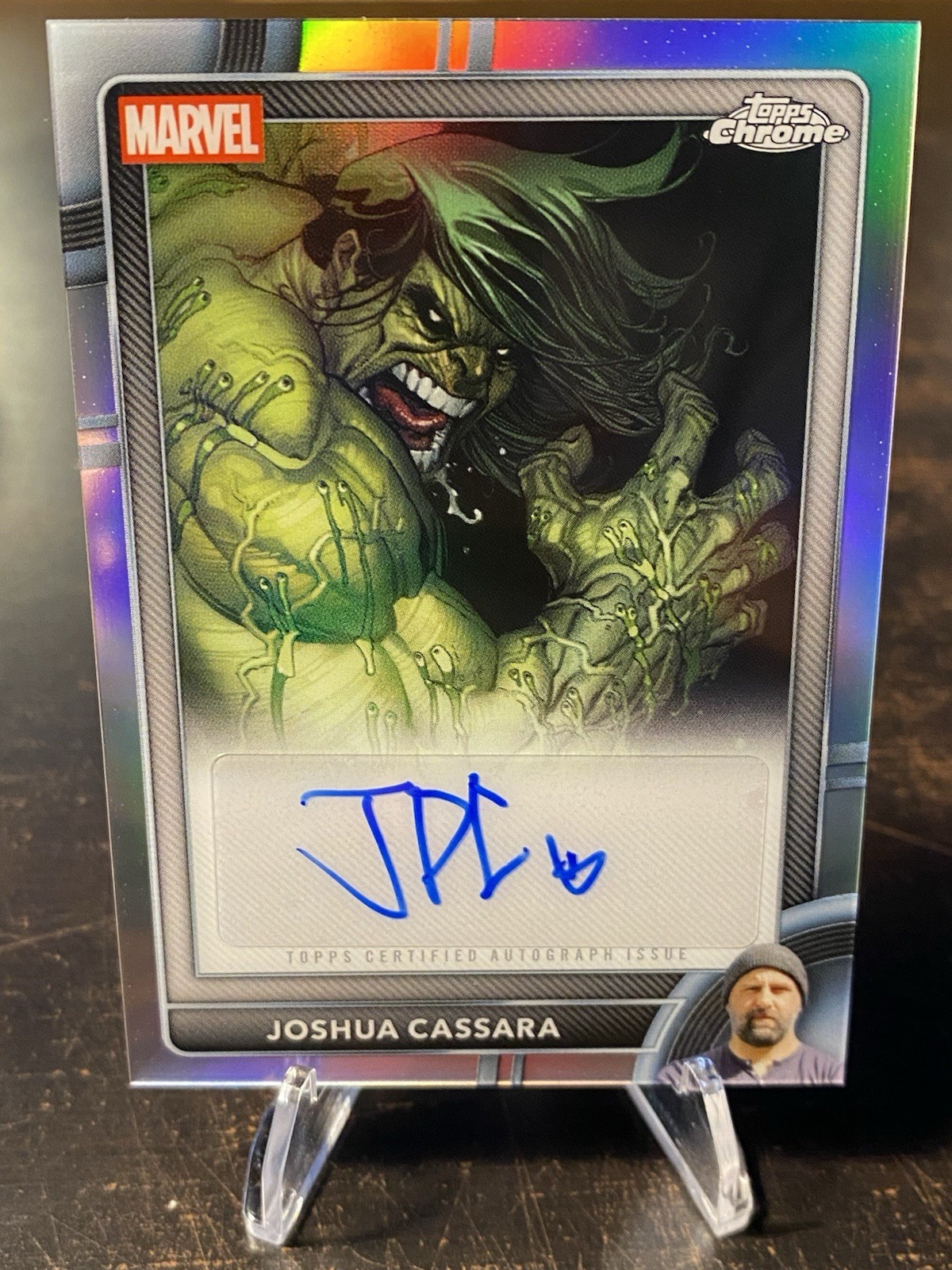 Topps 2026 Chrome Marvel Hulk Blood Hunt #1 AA-JA Auto Joshua Cassara, NM+