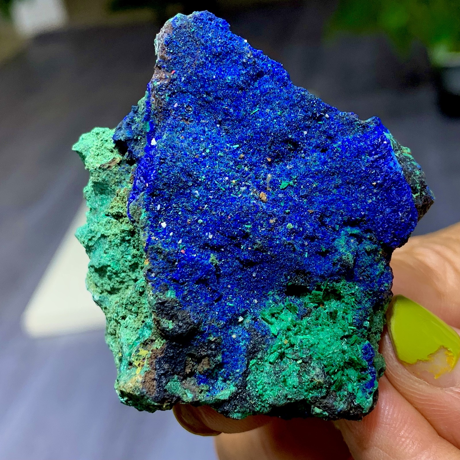 84G BEST Natural Azurite/Malachite crystal minerals specimens
