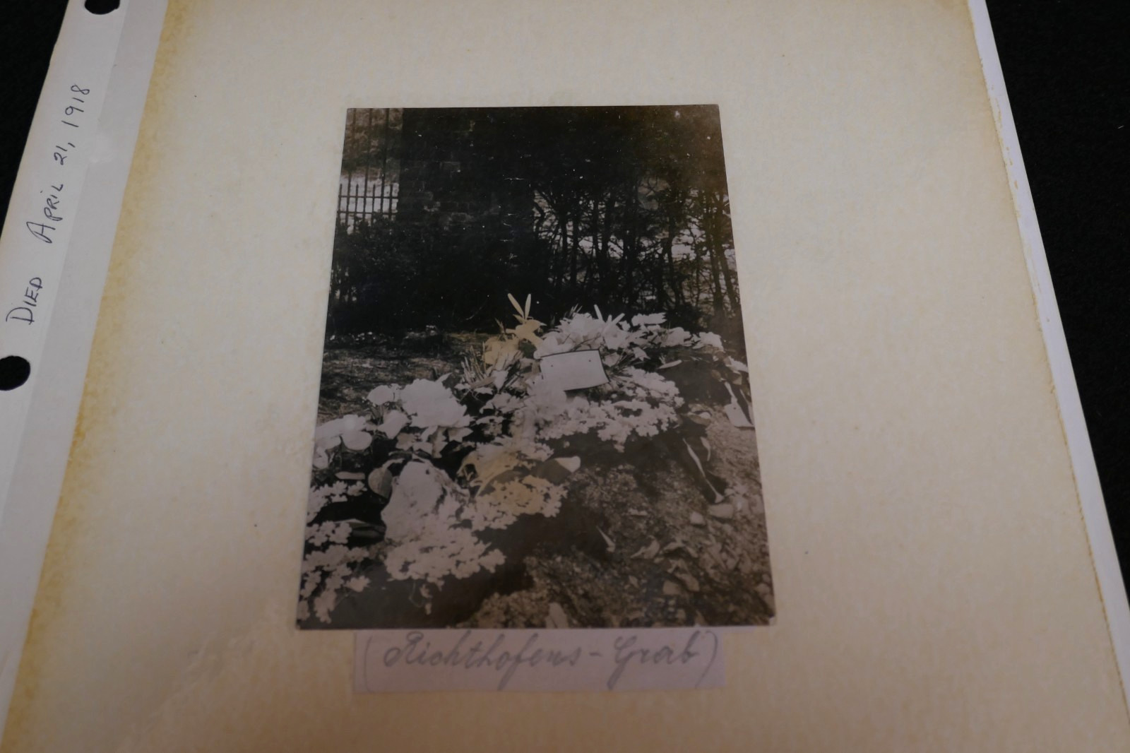 WWI German Photographs (3) - Red Baron's Grave & Ruined Western Front Towns
