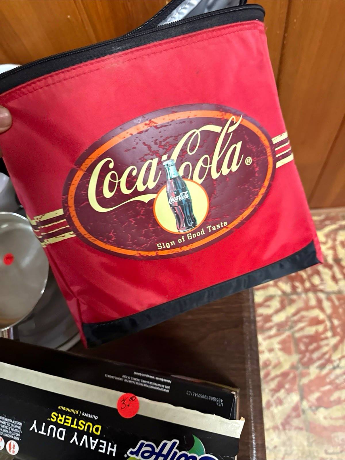 Coca-Cola Red Insulated Cooler Lunch Bag Zippered \
