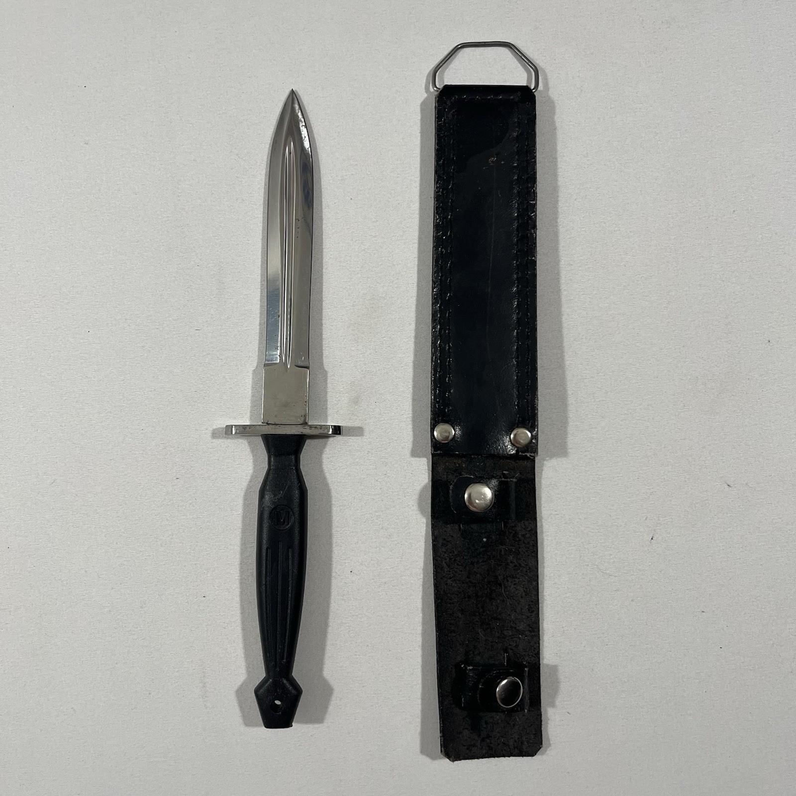 Vintage Morey Mk1 Combat Fighting Knife Dagger With Sheath Desert Storm Rare