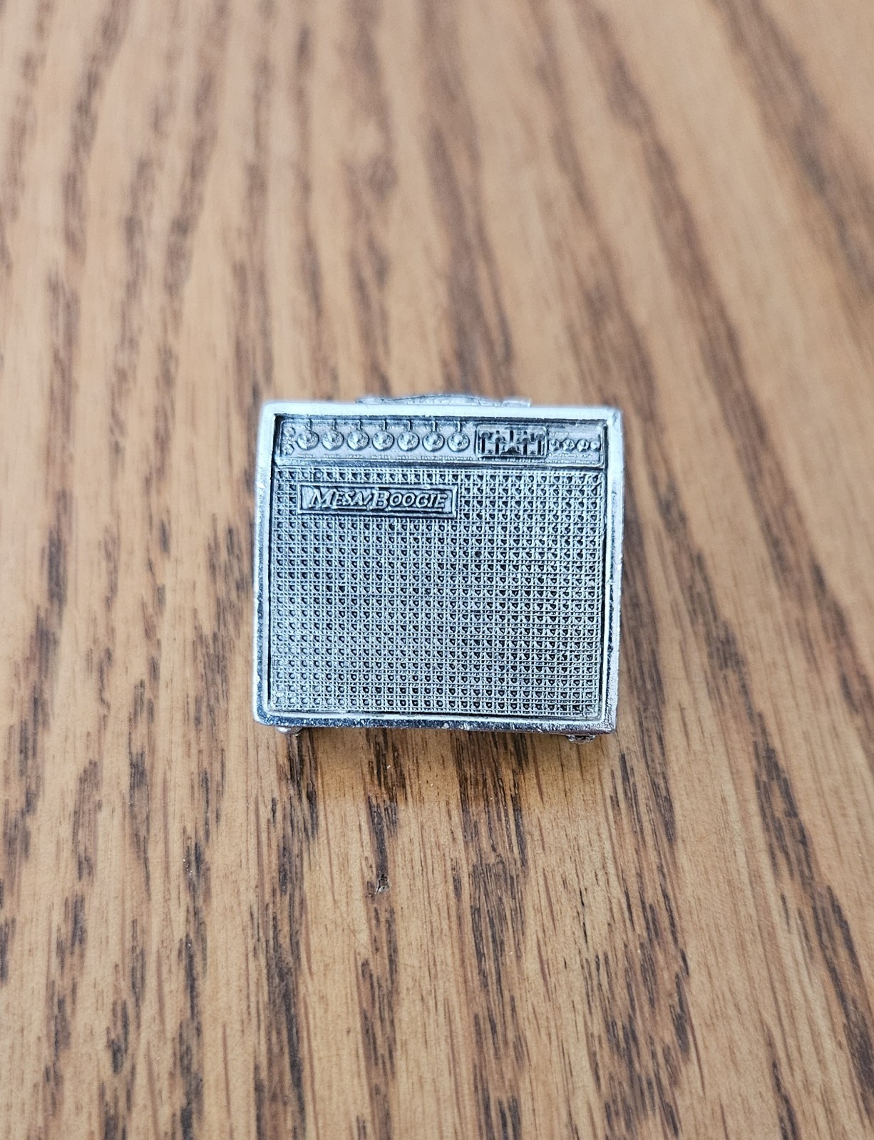 vtg MESA BOOGIE Black Shadow Speaker Tie Tack Lapel Pin Audio Collectible
