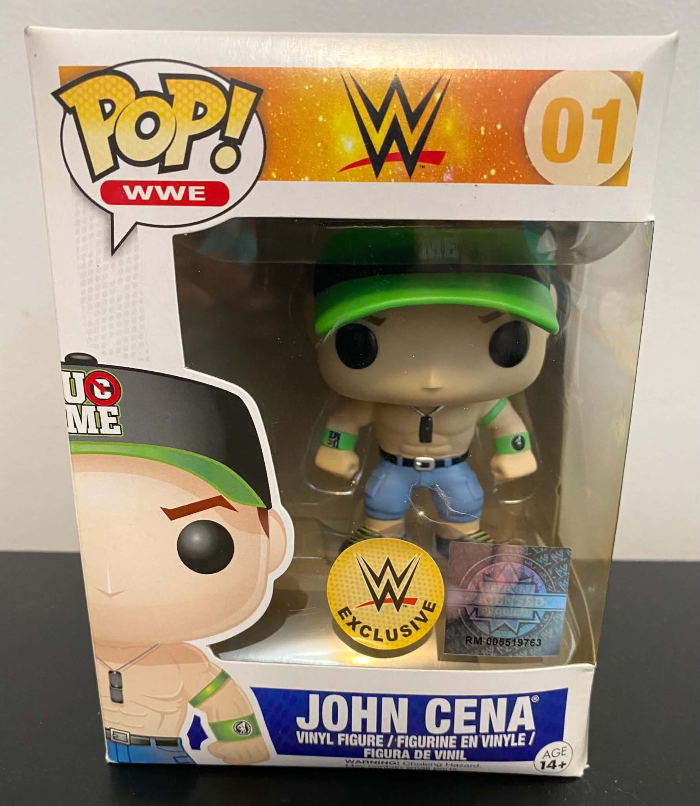WWE Funko Pop John Cena #01 Exclusive Green Hat wrestling figure WWF WCW Elite