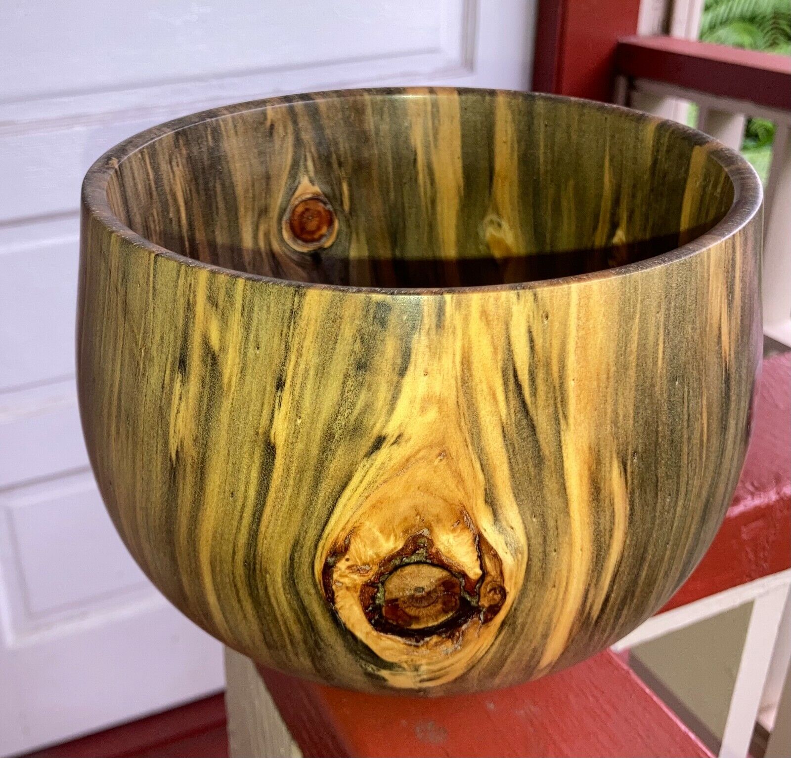 Hawaiian Wood Norfolk Pine Calabash Bowl~~Gallery & Collector Quality (721-8)