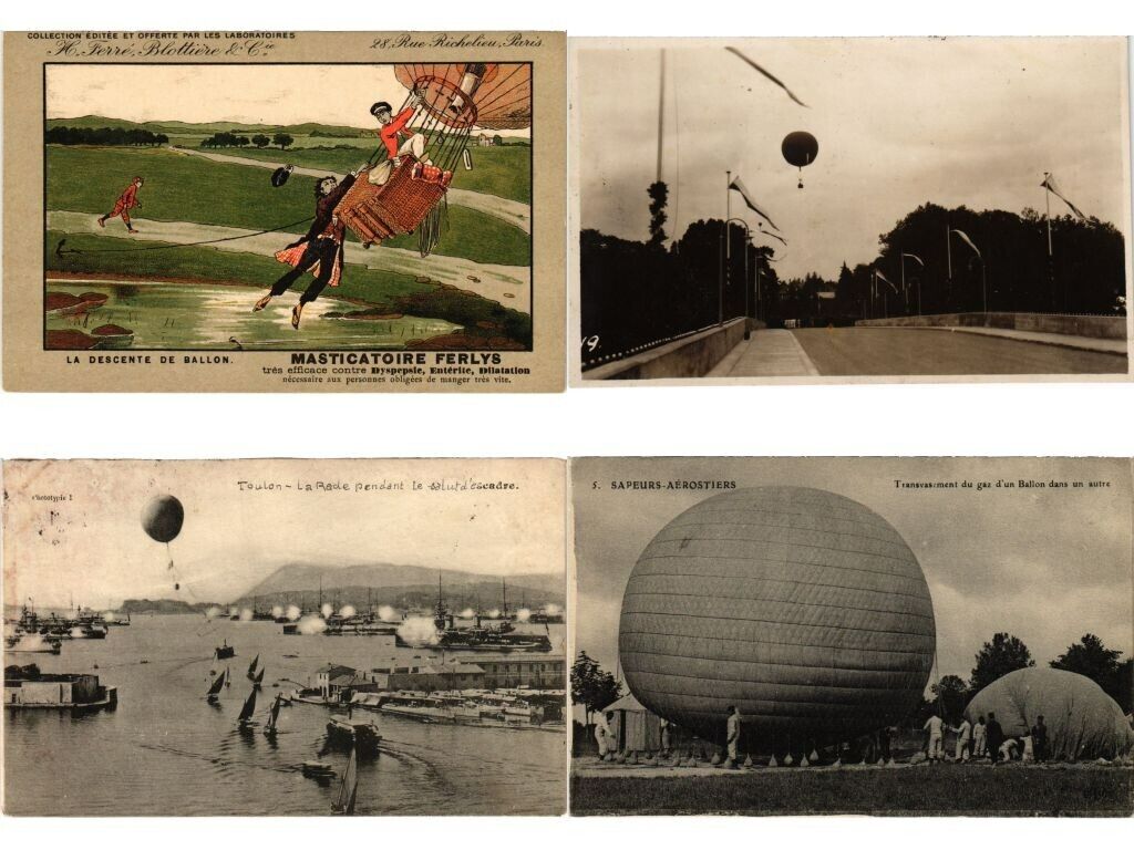Vintage BALLOONS, AIRCRAFT, AVIATION 32 Postcards (PART 2) (L6015)