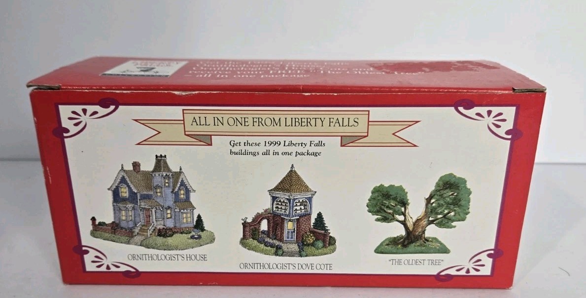 Liberty Falls Miniature Village House 1999 Vintage House And Tree 