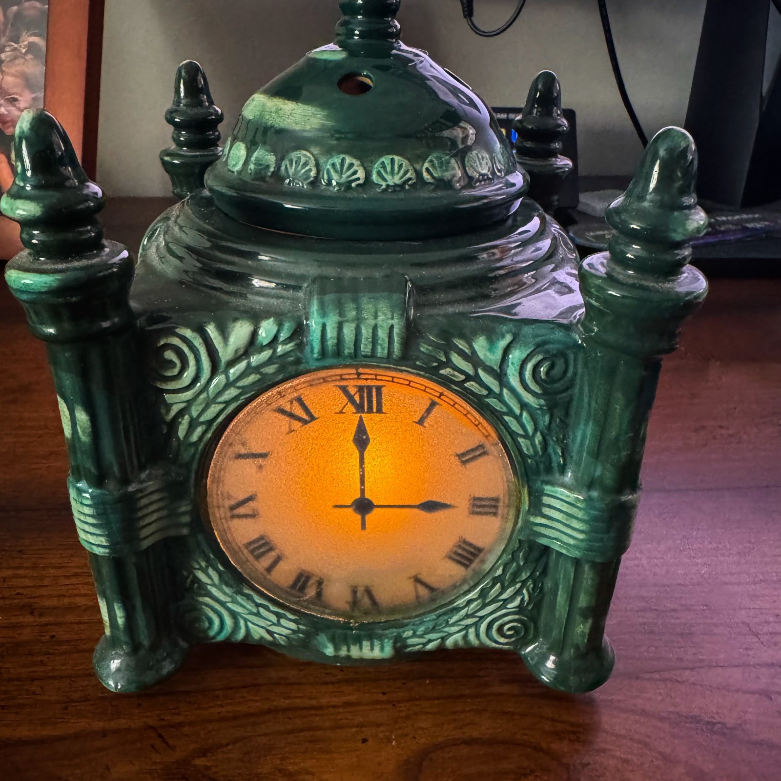 MARSHALL FIELD'S STATE STREET CLOCK VOTIVE / RARE CANDLE HOLDER VINTAGE 1998