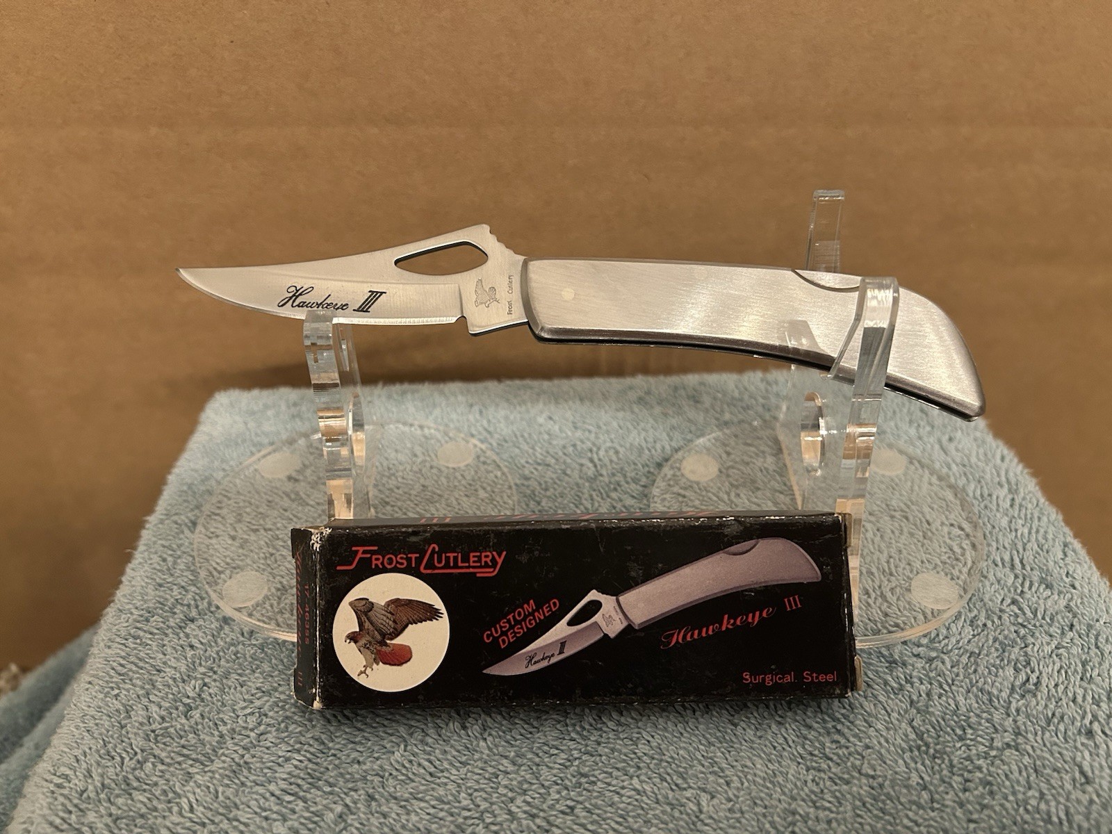 Frost Cutlery Hawkeye III Pocket Knife Surgical Steel NEW OLD STOCK 