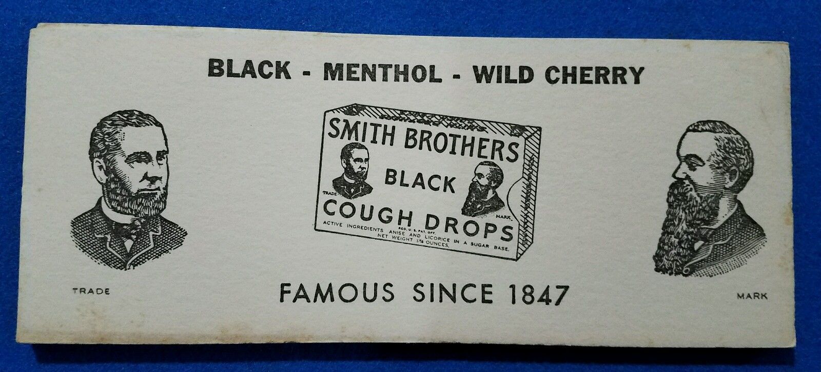 7 Early 1900's  Smith Brothers Cough Drops advertising blotters - EXC CONDITION