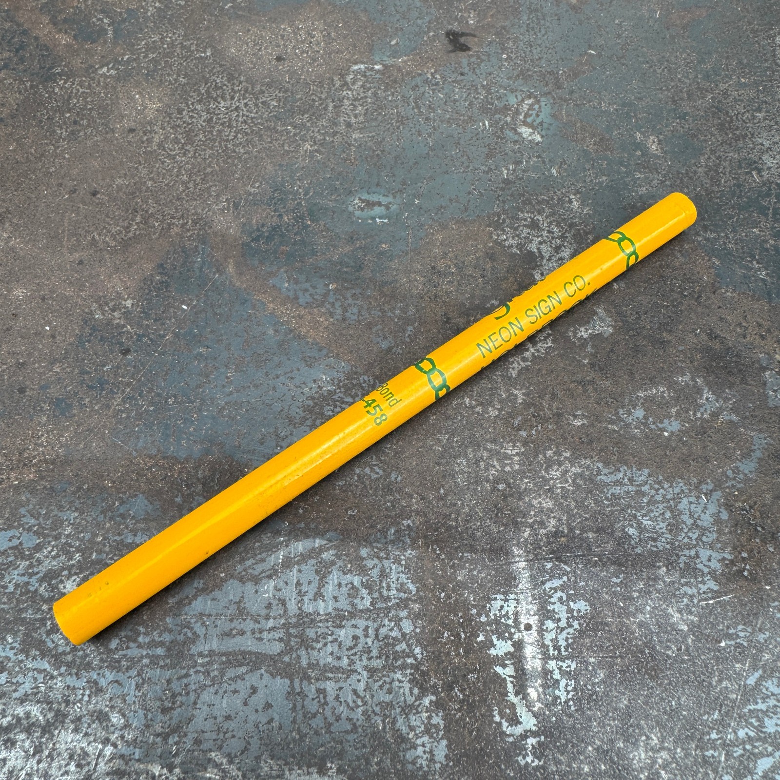 Vtg c.1940s GREEN NEON SIGN Co. Holbrook, NY - Advertising Pencil
