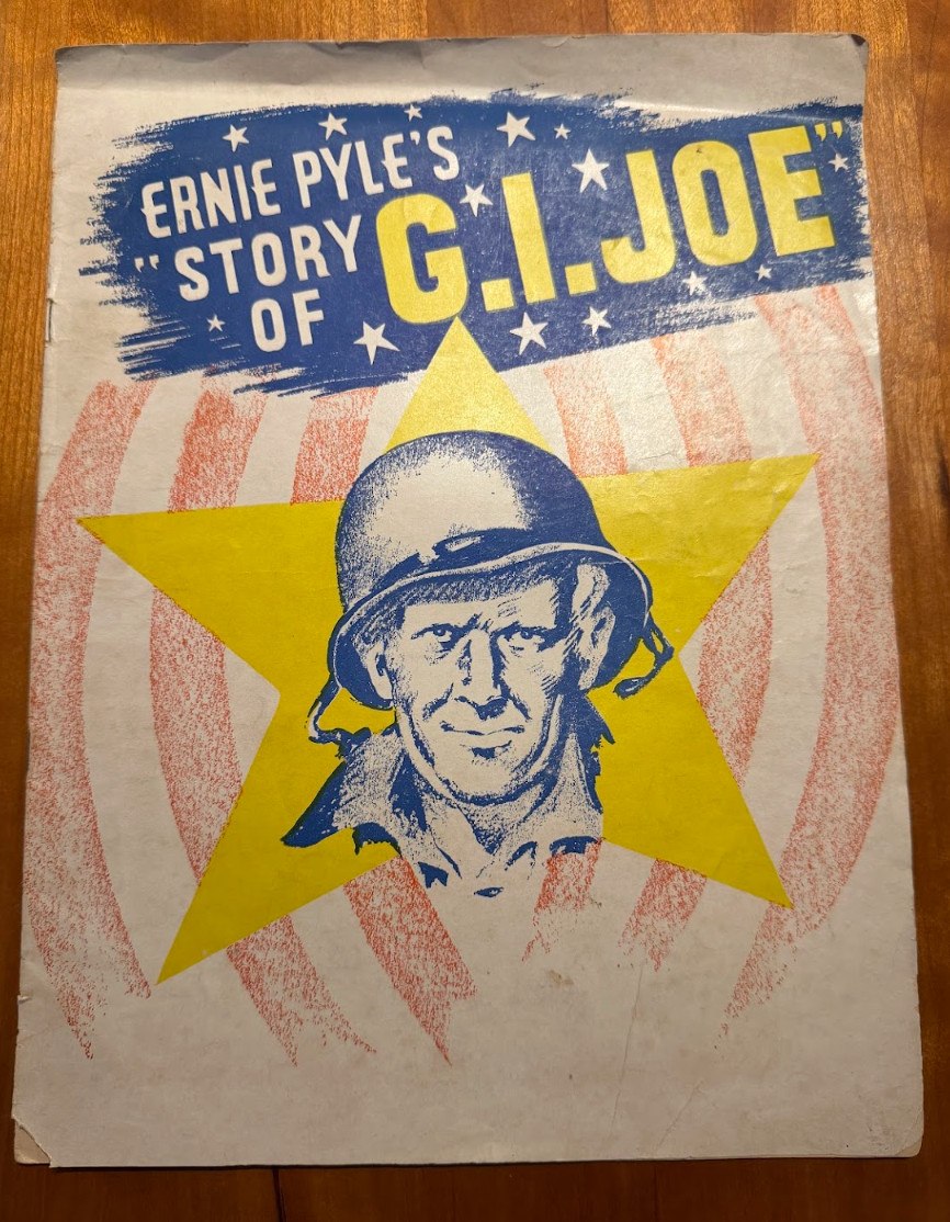 FREE SHIP 1945 Ernie Pyle's Story of G.I. Joe Movie Program WWII