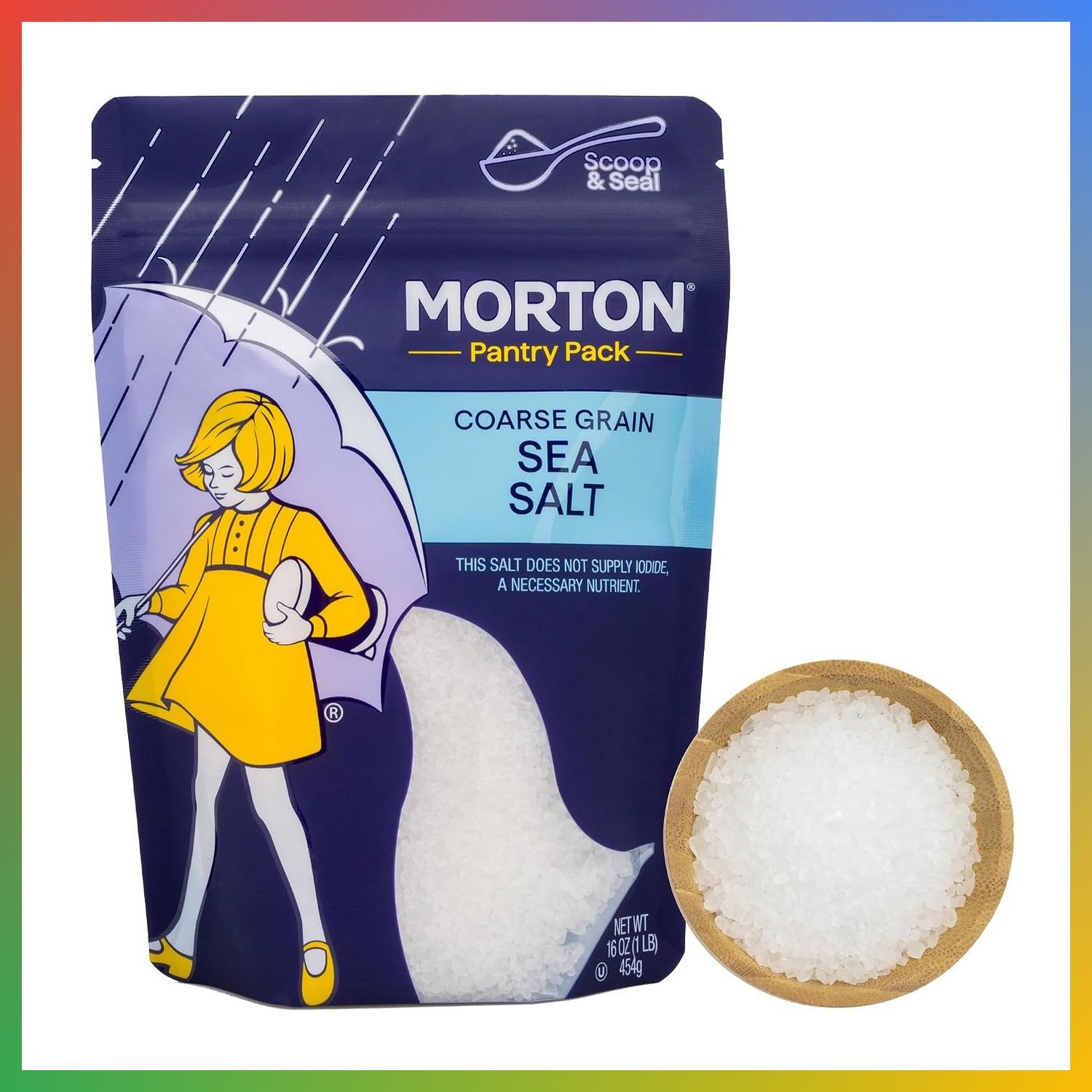 Coarse Sea Salt 16 Oz Pack 1 All-Natural Cooking Finishing