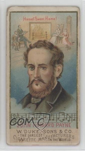 1888 Duke's Great Americans Tobacco N76 John Howard Payne 0v3e