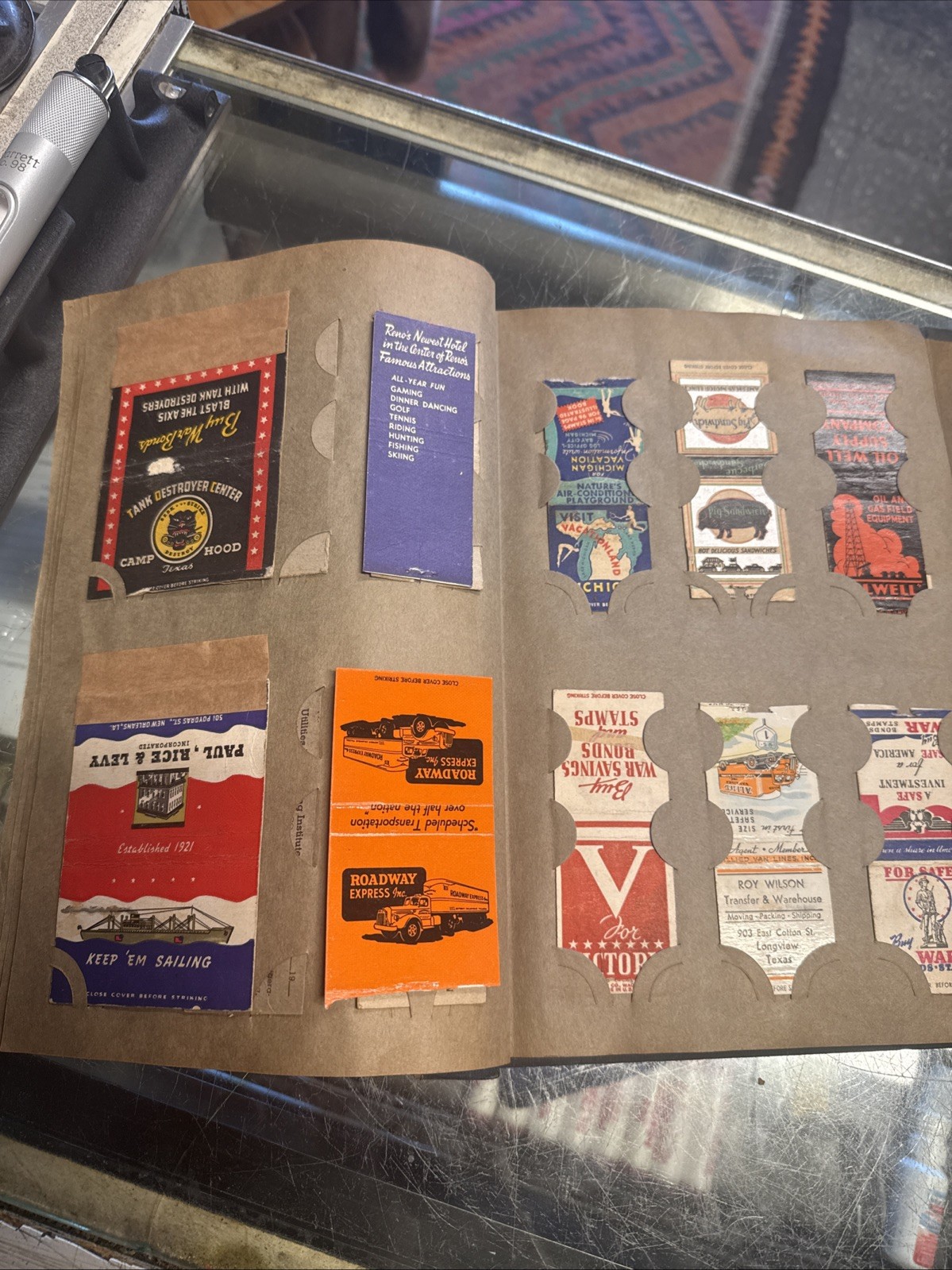 Rare Match Book Cover Collection WWII Military Gas Oil Risqué Pinup Advertising