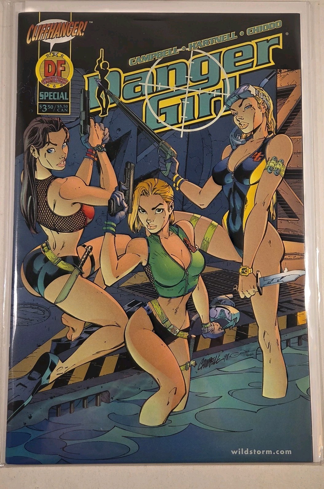 Danger Girl Special #1 Dynamic Forces DF Wetsuit Cover Ltd 10000 w/COA Campbell Danger Girl Special #1 Dynamic Forces DF Wetsuit Cover Ltd 10000 w/COA Campbell