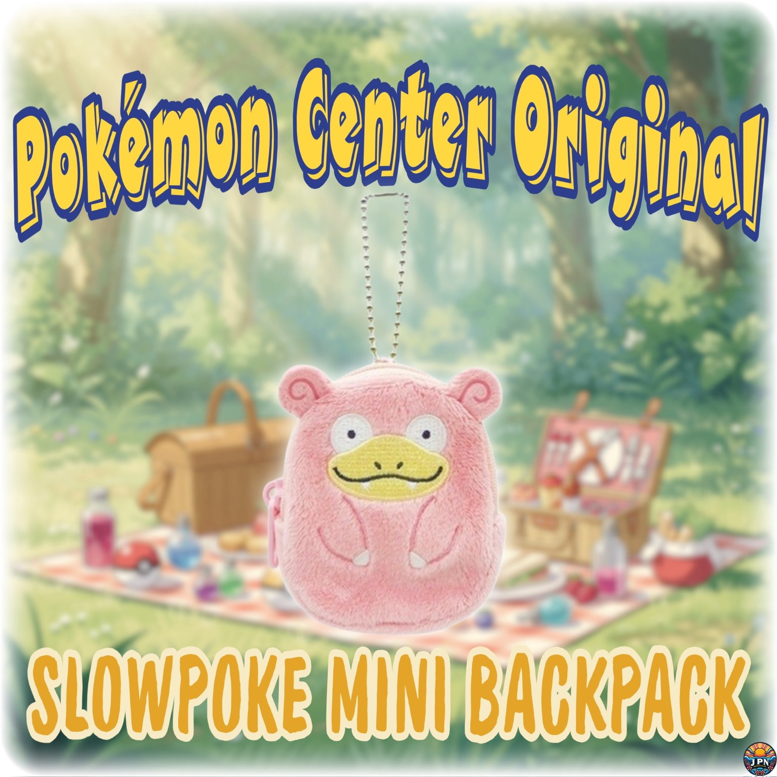 Pokemon Center Original Slowpoke Mini Backpack Pouch Charm Mascot Japan Kawaii