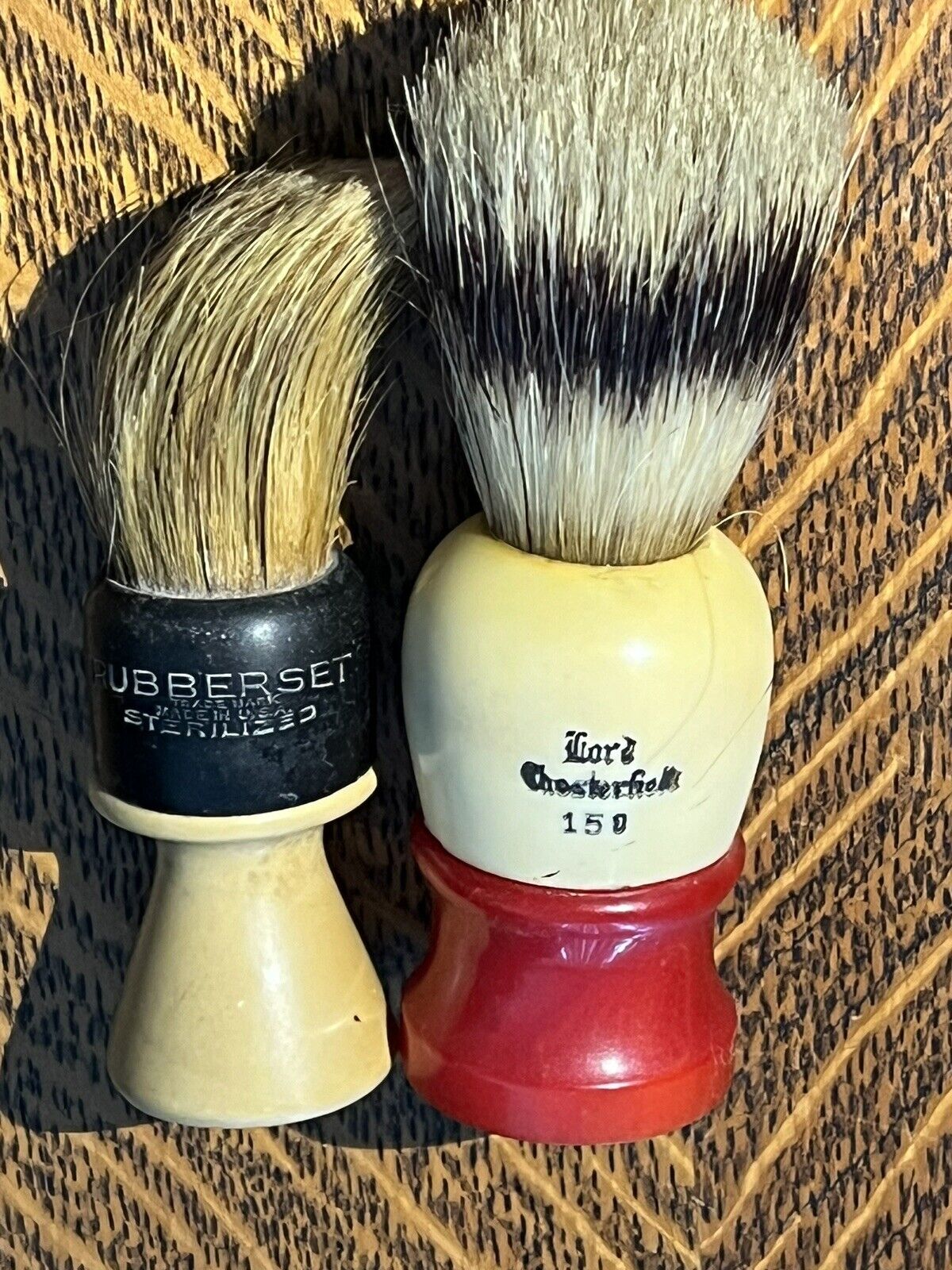 Vintage Shaving Brushes Rubberset/Lord Chesterfield
