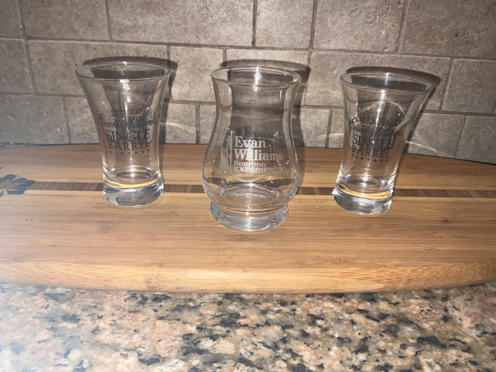 Evan Williams Trio Of Shot Glasses