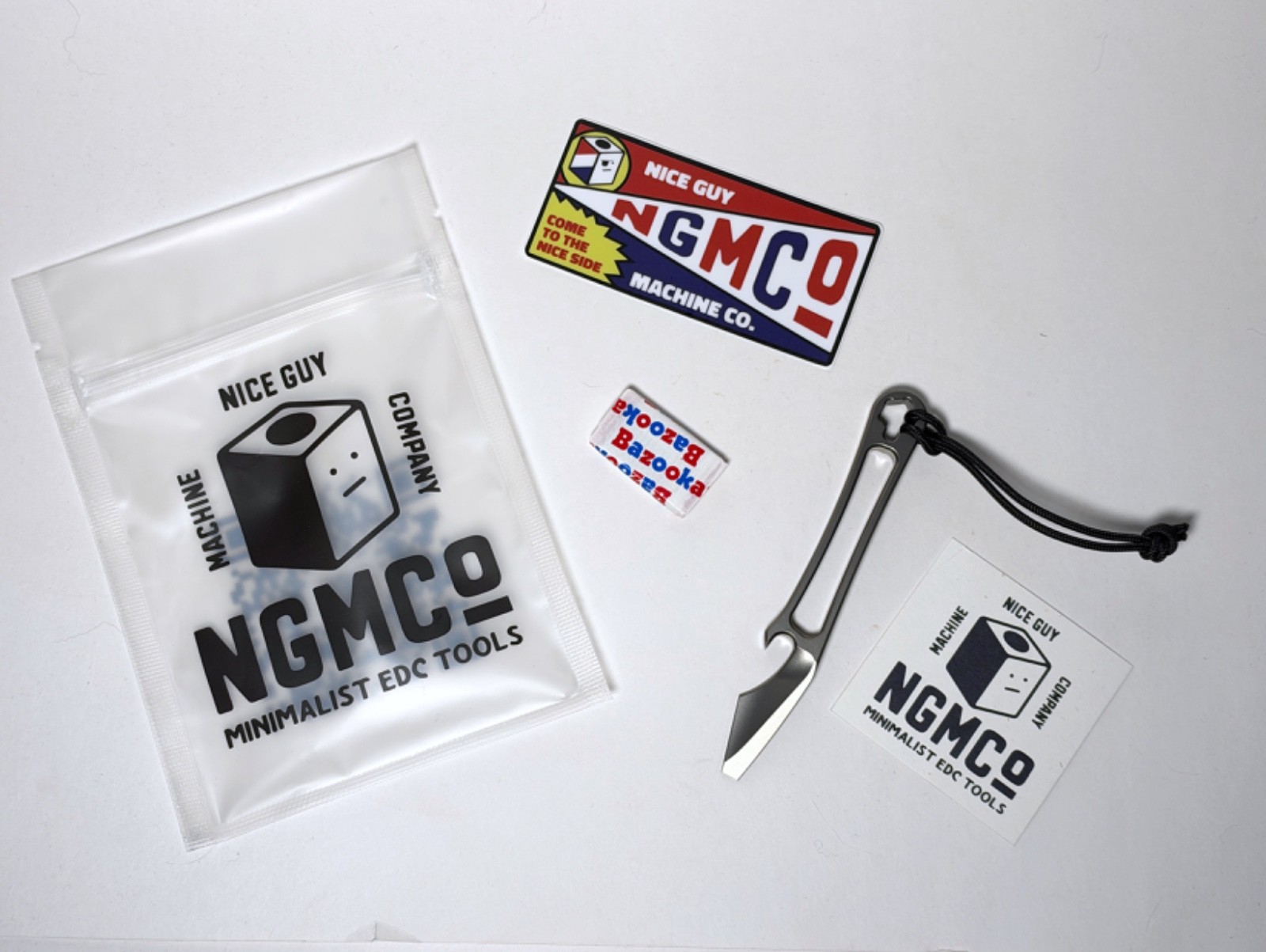 Nice Guy Machine Co. NGMCo Japanese Cowboy Lite Titanium Pry Bar Wrench - New