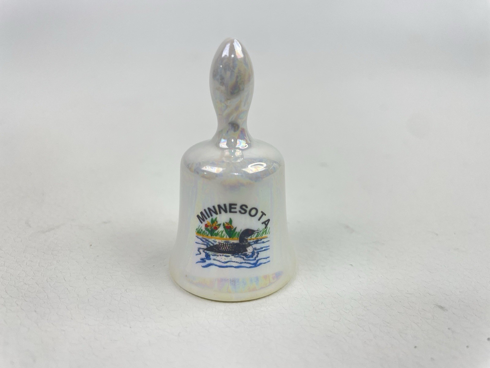 Vintage Minnesota Small Ceramic Bell  New