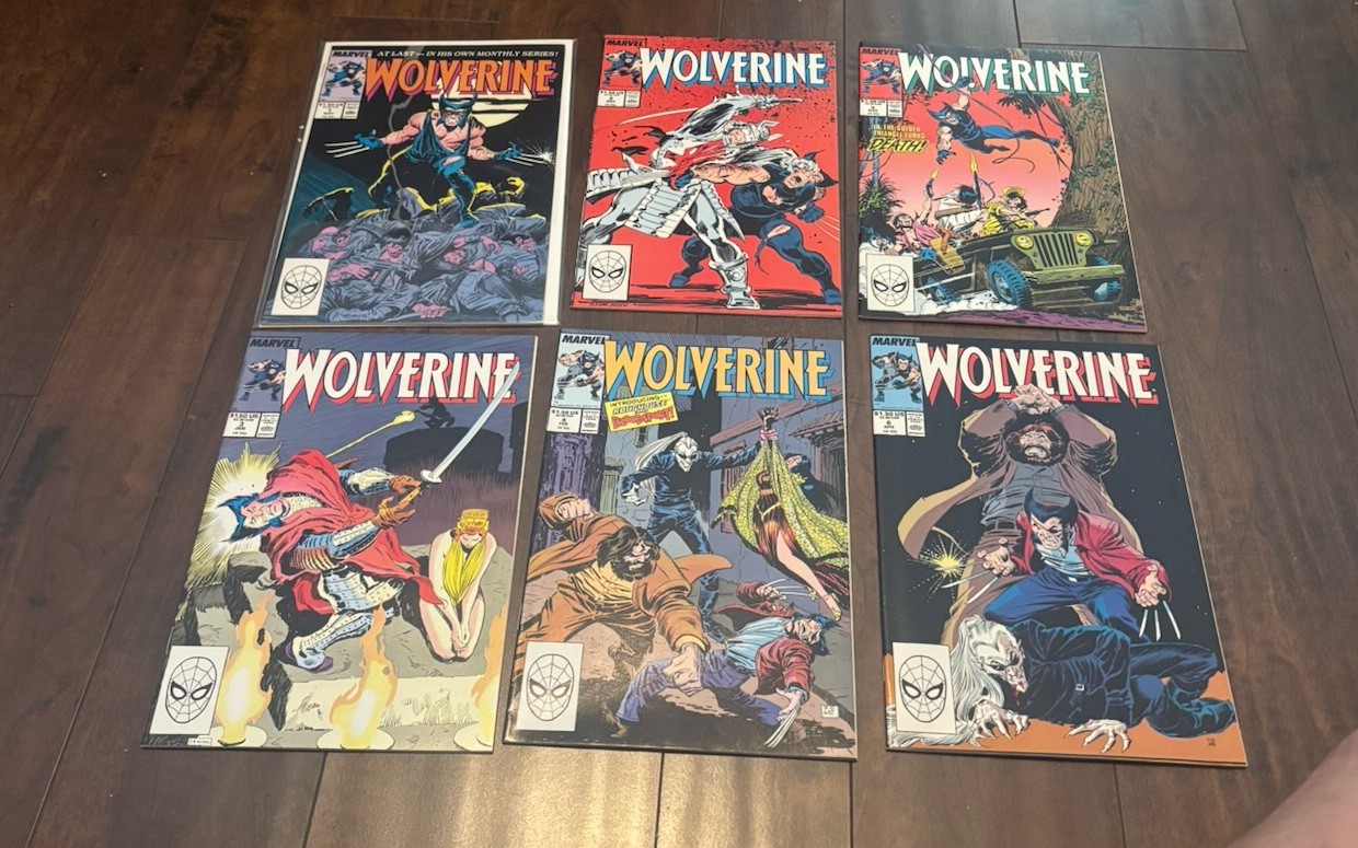 Wolverine 1-6 1988 VF/NM 1st Ongoing Series Wolverine 1 First Prints