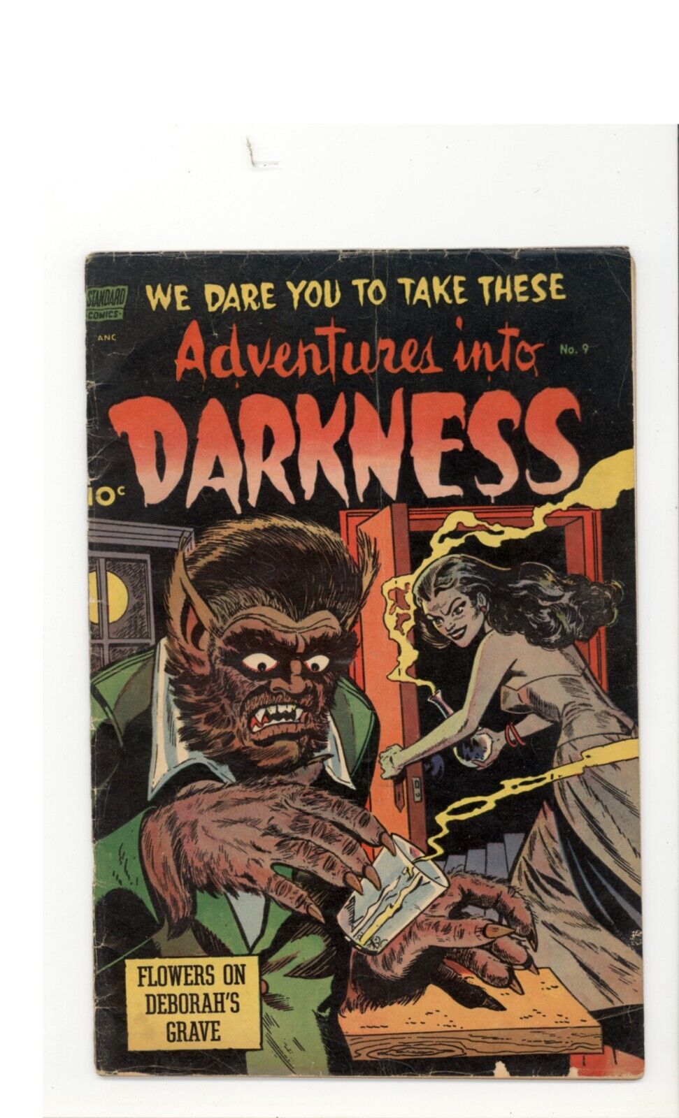 Adventures into Darkness #9 VG Standard Comics 1953