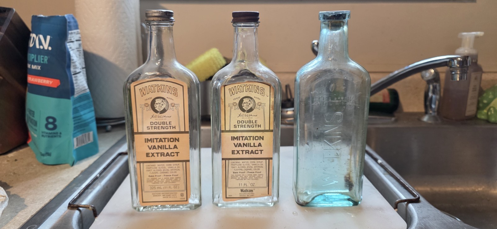 3 Vintage Watkins Bottles