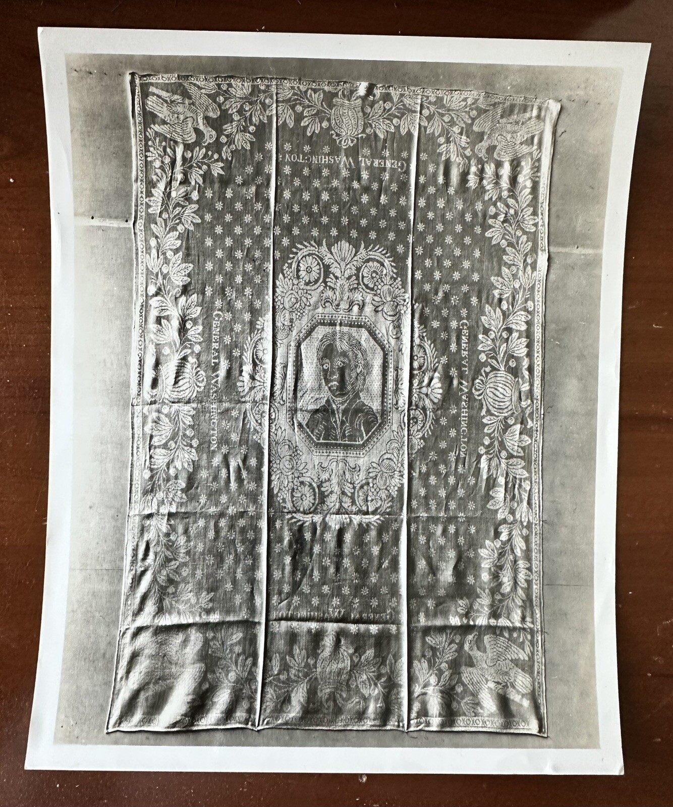 Vintage Velox Photo GEORGE WASHINGTON Quilt or Sampler Primitive Folk Art Vintage Velox Photo GEORGE WASHINGTON Quilt or Sampler Primitive Folk Art
