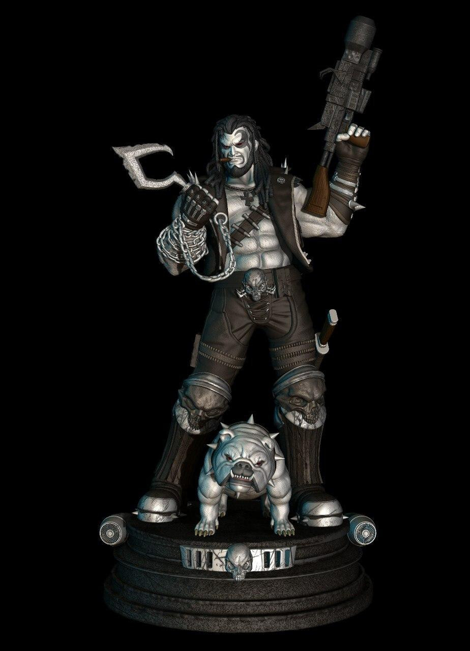 Lobo Resin Sculpture Statue Model Kit DC size choices Unpainted/Unassembled