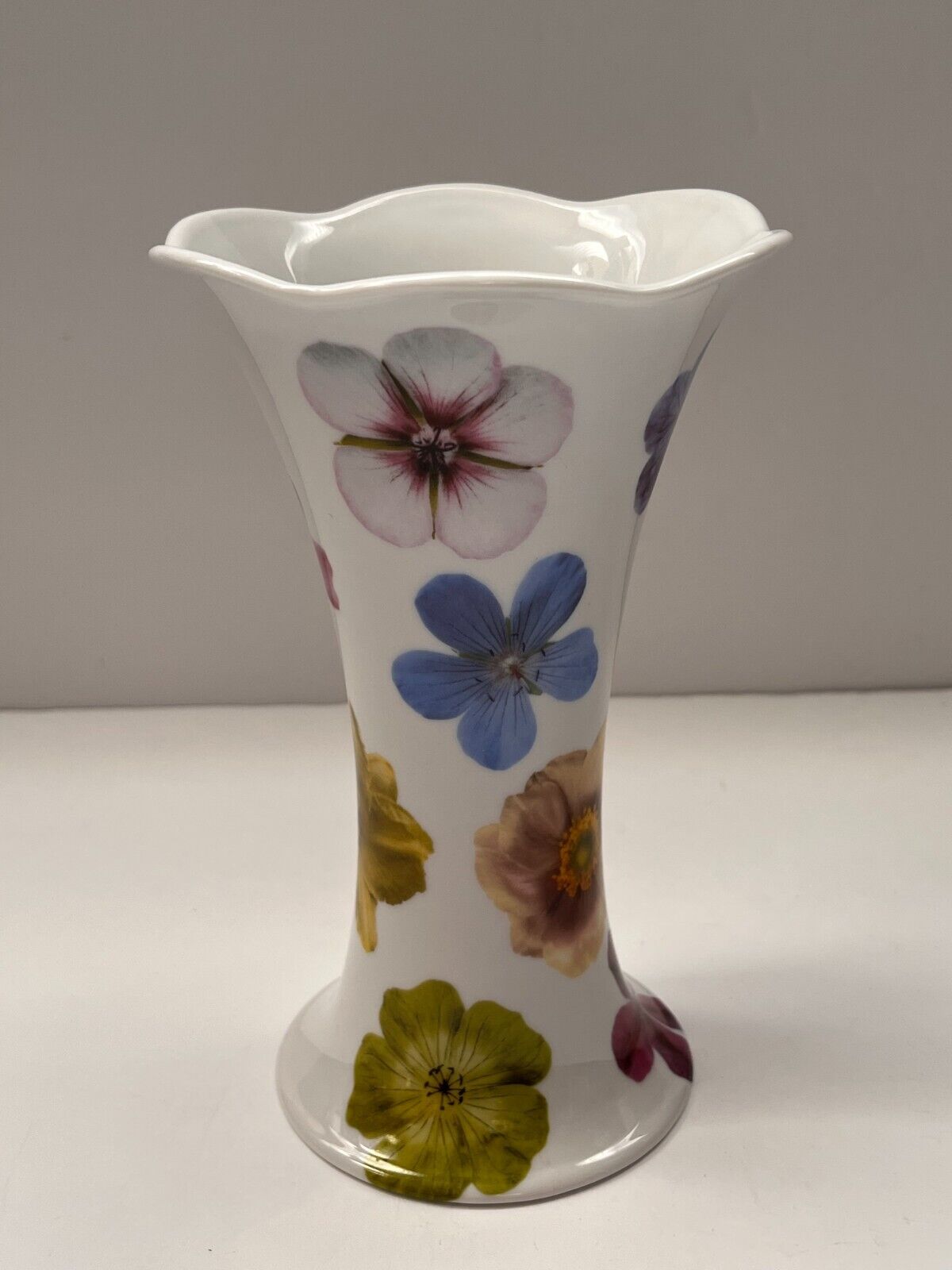 Wedgwood Bloom Floral Porcelain Vase, Flower Arrangement