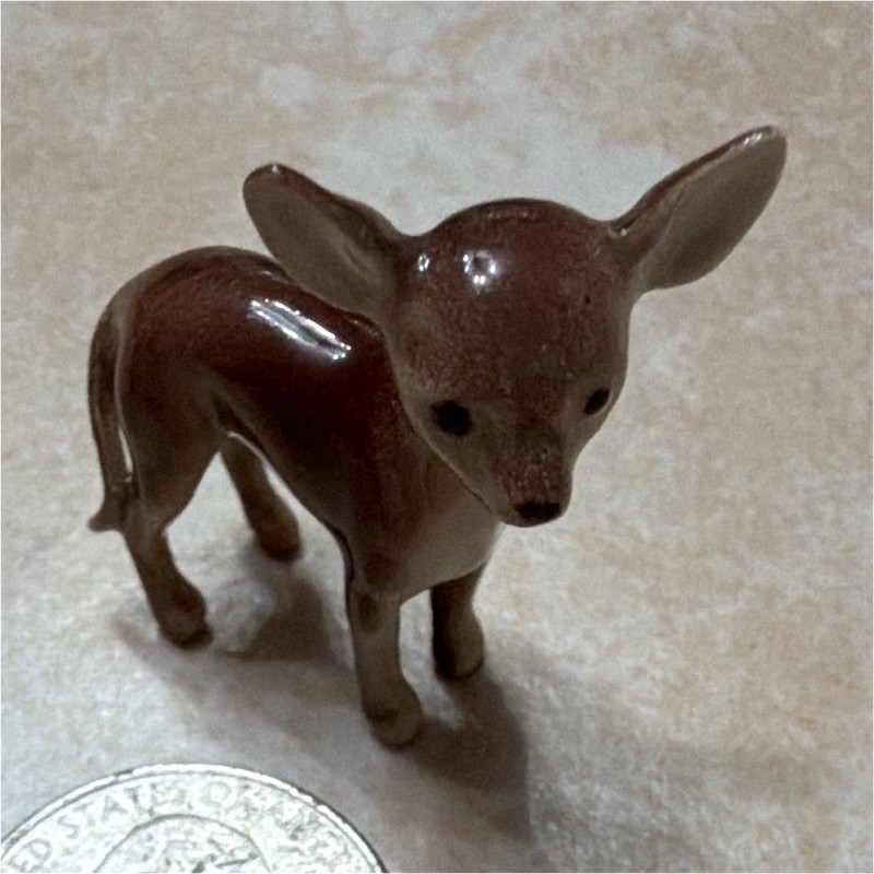 Miniature Porcelain Hagen Renaker Vintage Chihuahua Figurine Collectible 