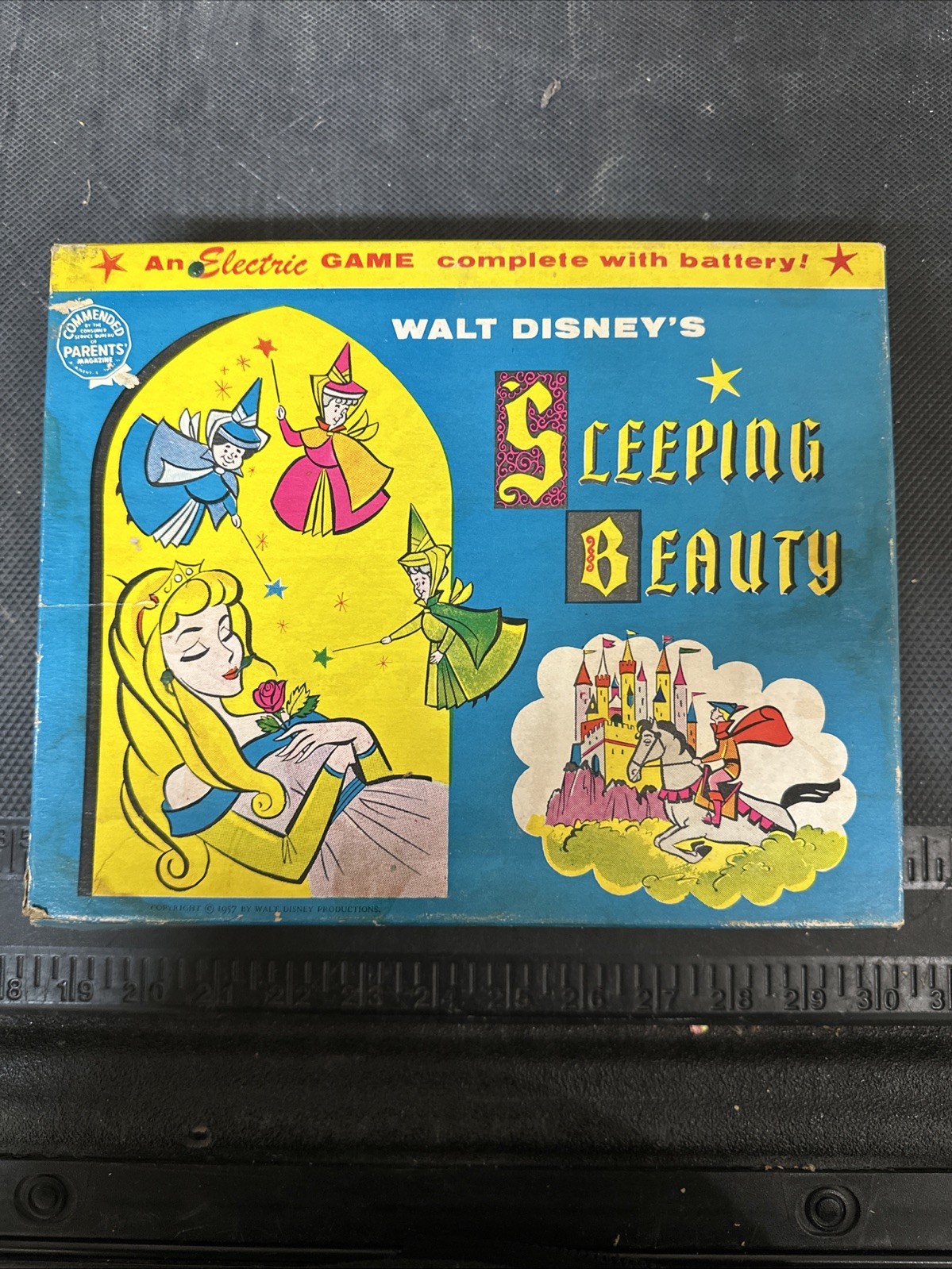 Vintage Rare 1959 Sleeping Beauty Electric Jacmar Game Walt Disney Movie Unused