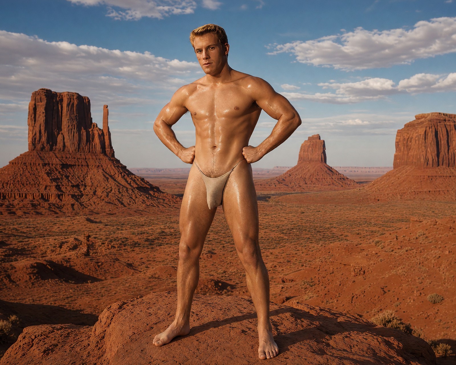 Gay Interest White Male Muscular Model Physique Canyon Photo Print M025504 Gay Interest White Male Muscular Model Physique Canyon Photo Print M025504