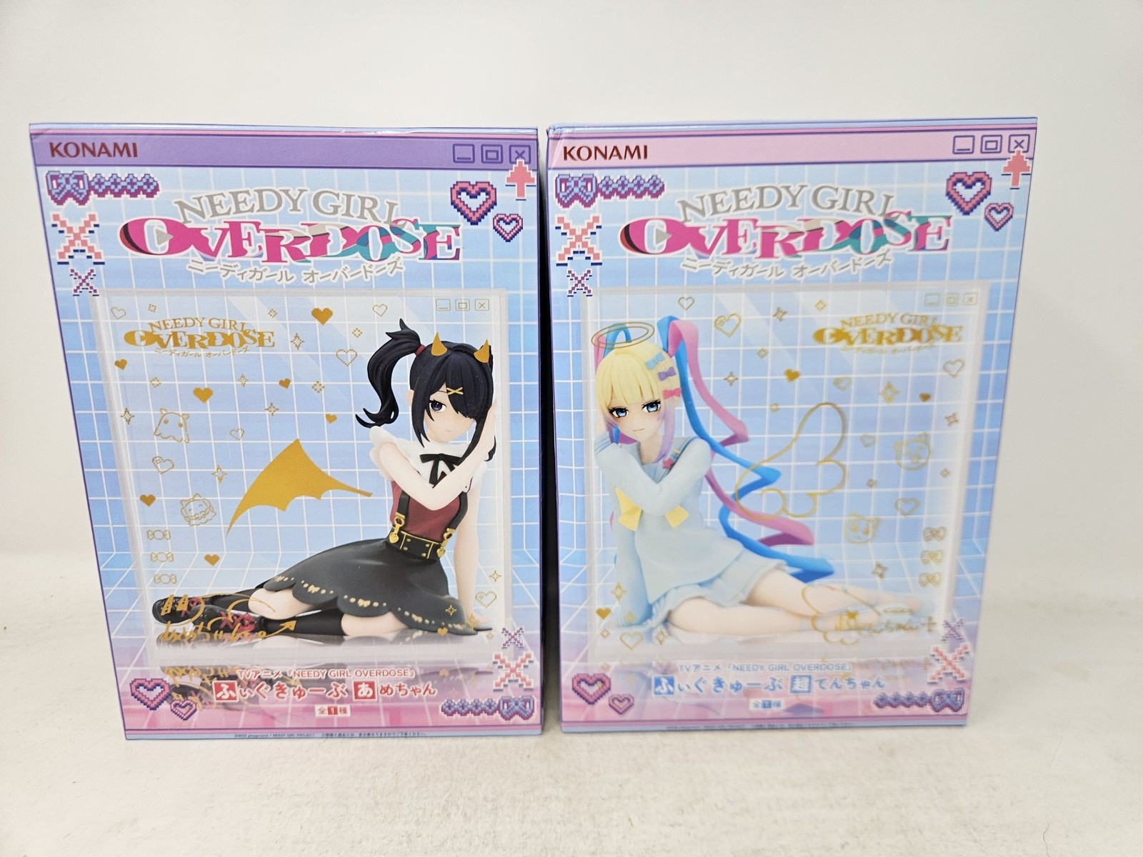 Konami Needy Girl Overdose Anime Figures 2 Piece Set New Boxed US Seller