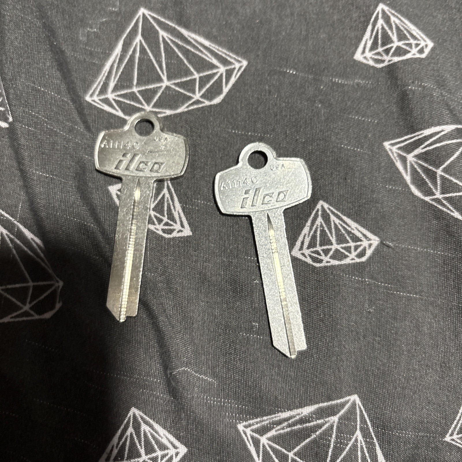 TWO  NICKEL SILVER FITS BEST KEY BLANKS FOR \