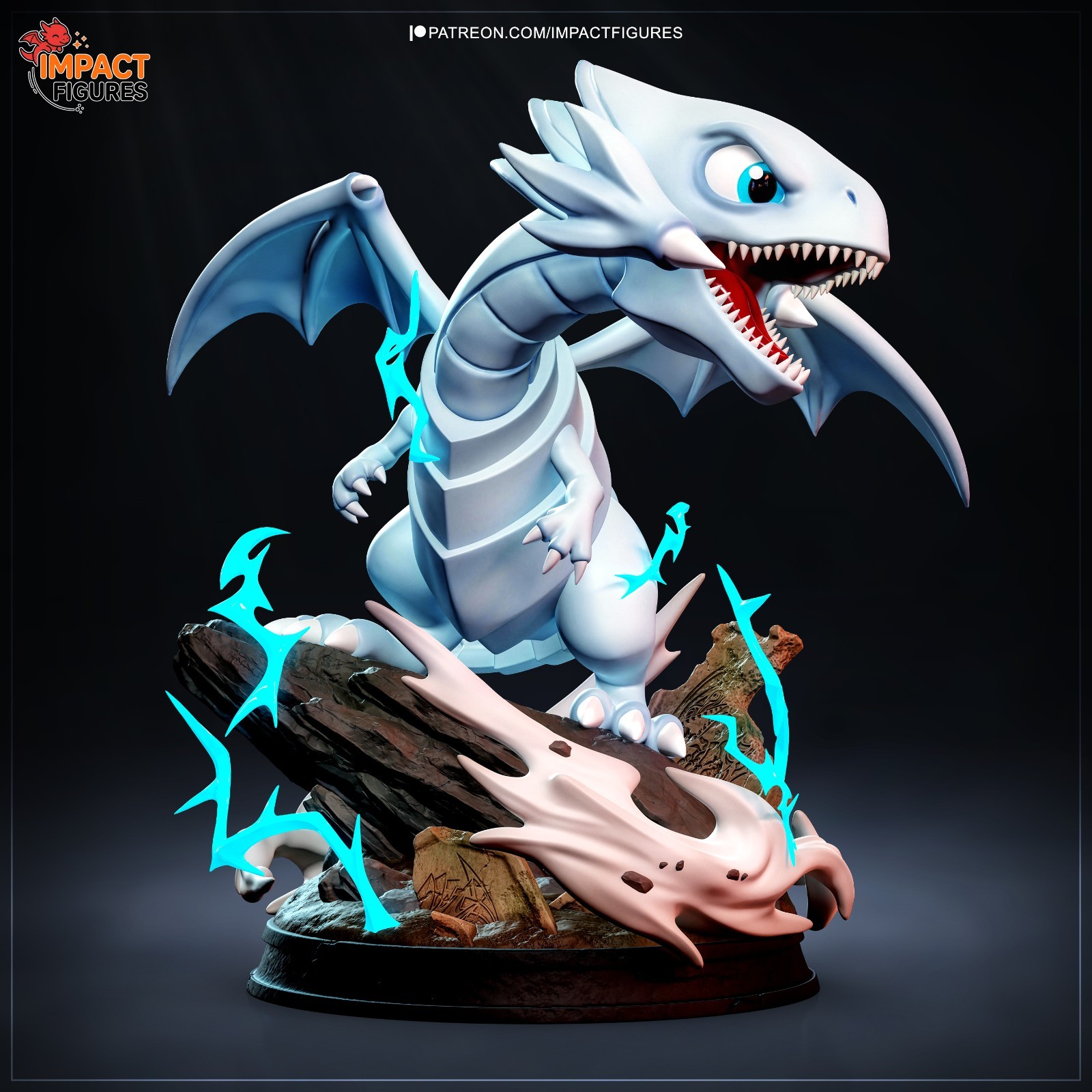 1:10 Blue Eyes White Dragon Yu-Gi-Oh Fan Art UNPAINTED Resin Garage Kit