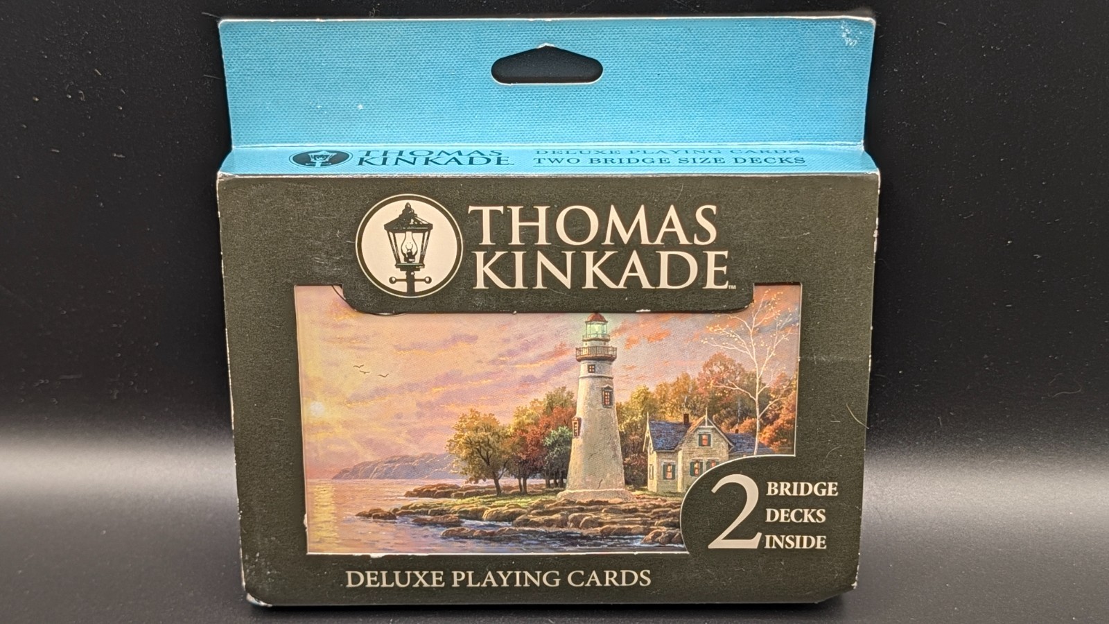 Thomas Kinkade Deluxe Playing Cards 2 Bridge Decks Collector Tin 2014 Ceaco NEW