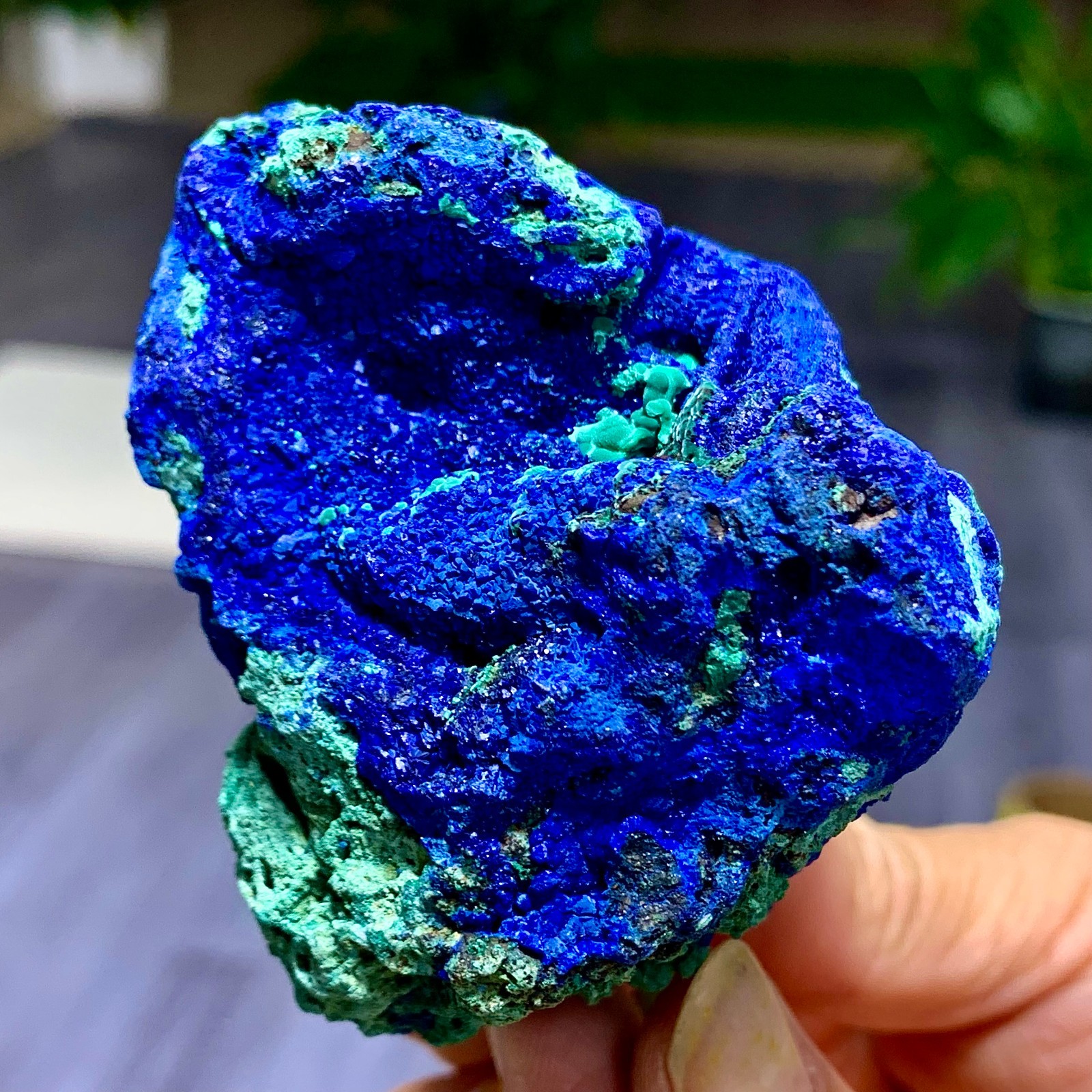 296G BEST Natural Azurite/Malachite crystal minerals specimens