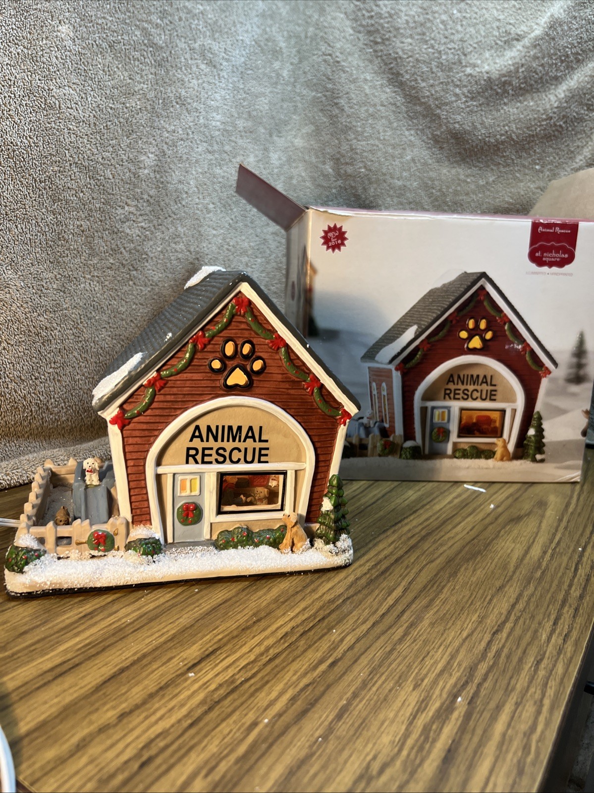 St Nicholas Square Christmas Village Animal Dog Rescue Humane Society 2016