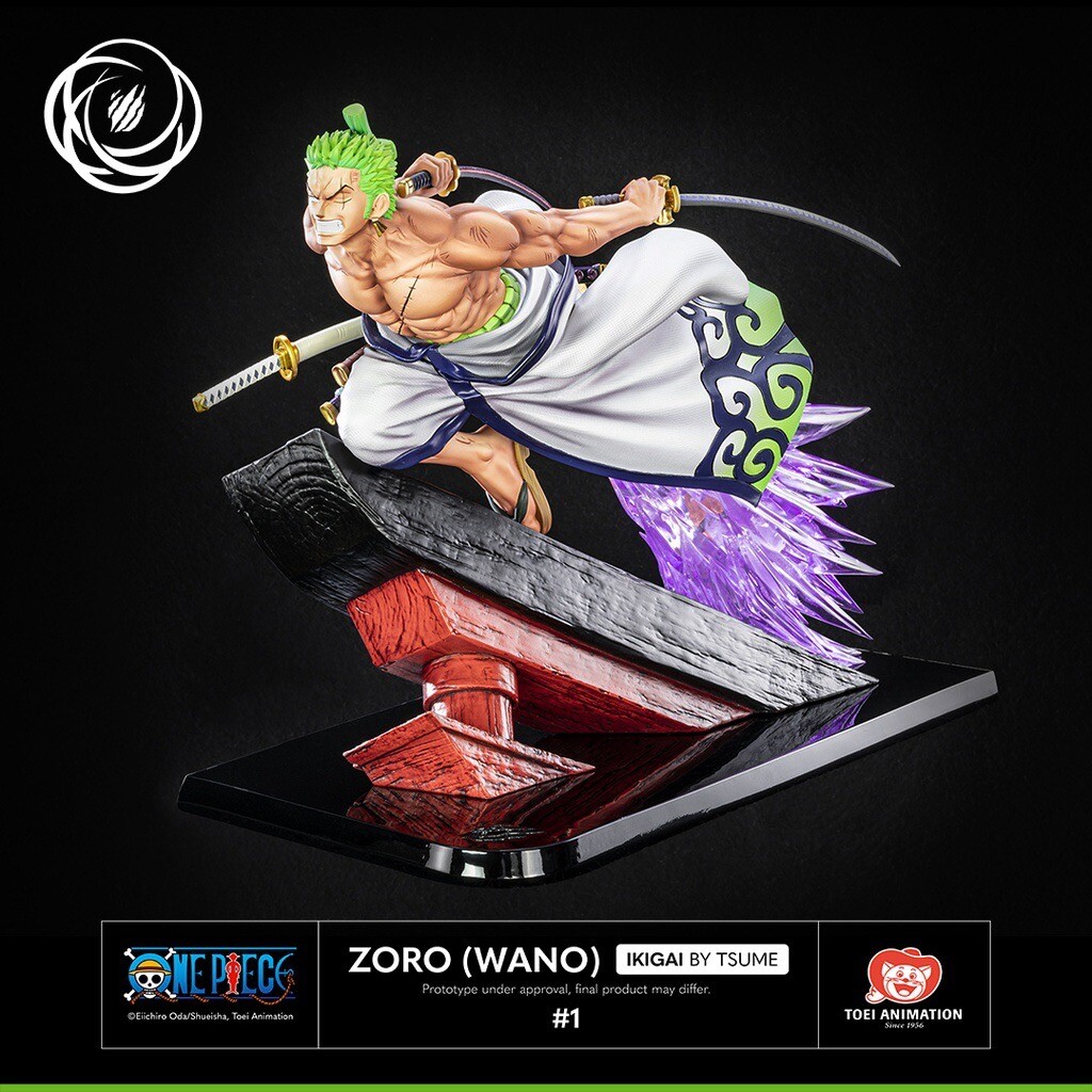 One Piece tsume art Roronoa Zoro Wano Arc Statue Rare