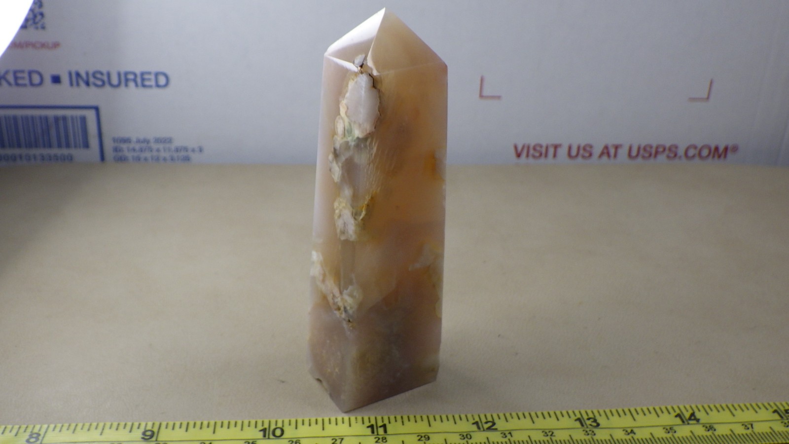 Gorgeous Obelisk Stone Flower Agate New Beginnings Growth Transformation (B)