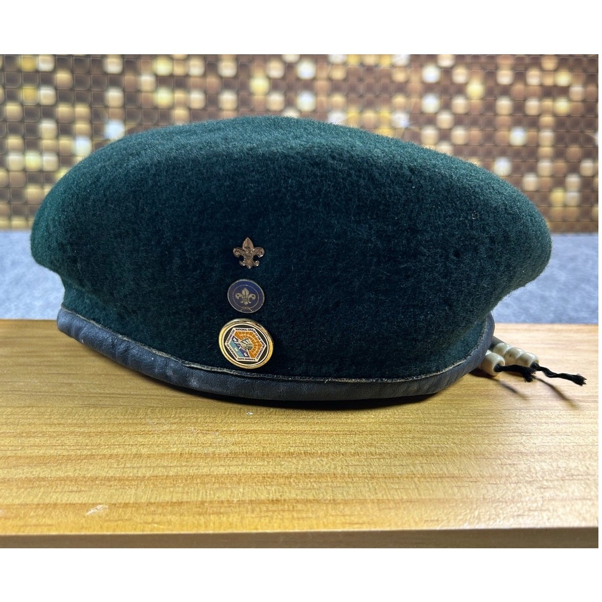 Vintage 1960s-70s Boy Scouts of Nippon Japan Wool Beret Hat L OA Scout Pins Vintage 1960s-70s Boy Scouts of Nippon Japan Wool Beret Hat L OA Scout Pins
