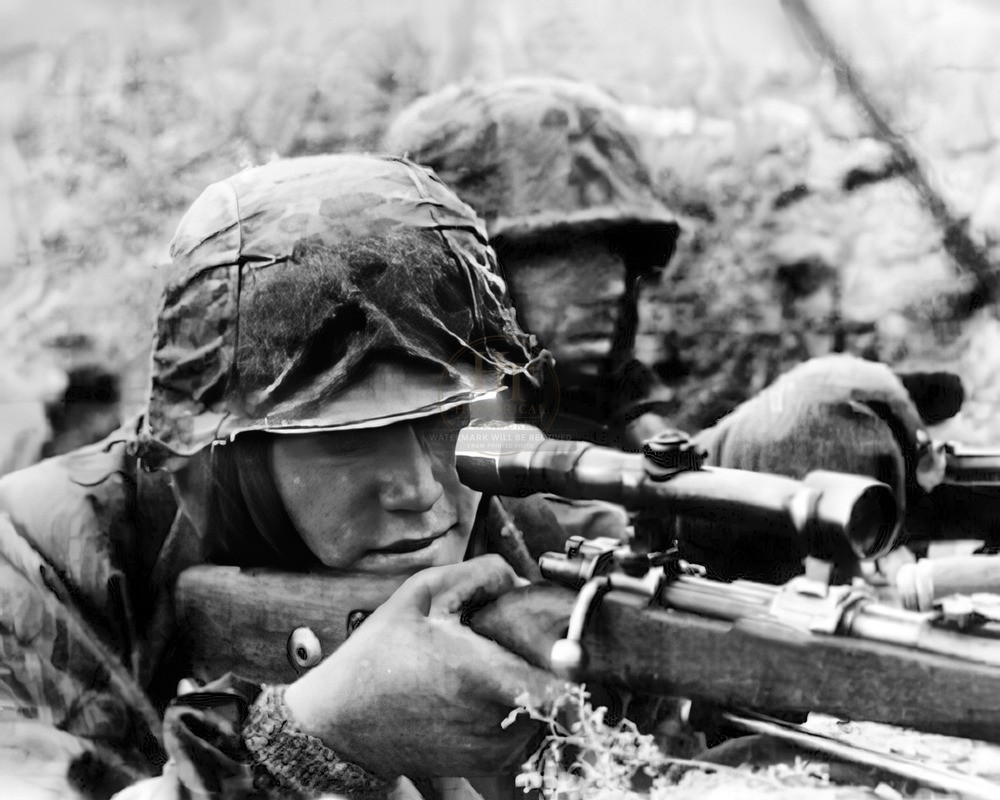 German Snipers With Mauser Rifle On Eastern Front 8x10 Print WWII WW2 HT4136469
