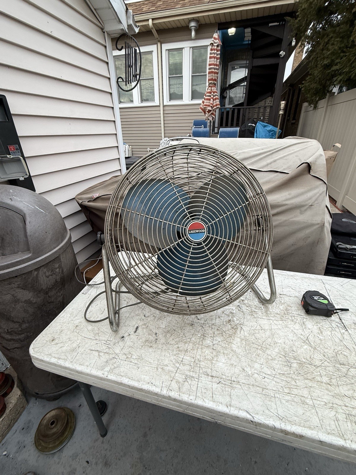 Vintage Lakewood 3-Speed 16” Air Whole Home Air Circulator Metal Powerful Fan